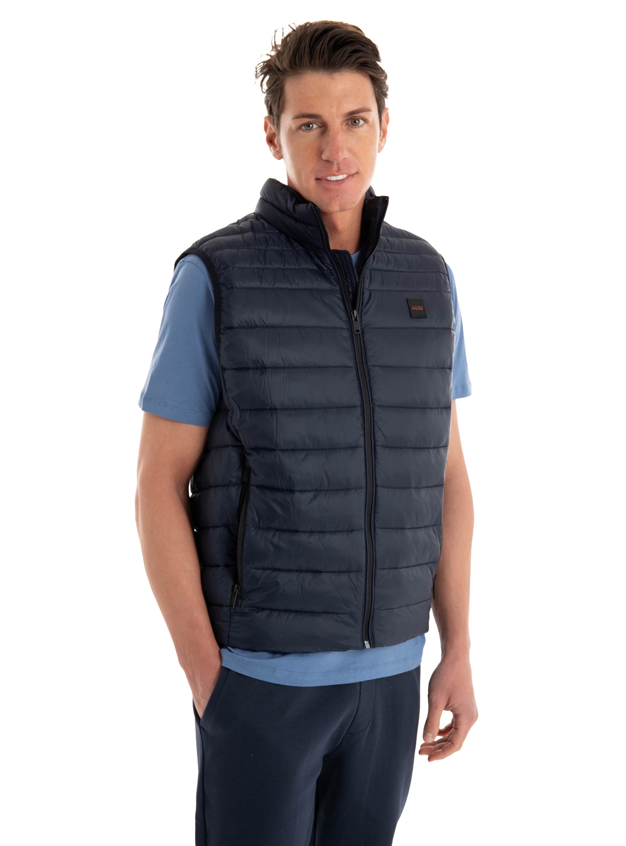 BOSS Slim Fit Gilet Odeno2 - Dark Blue