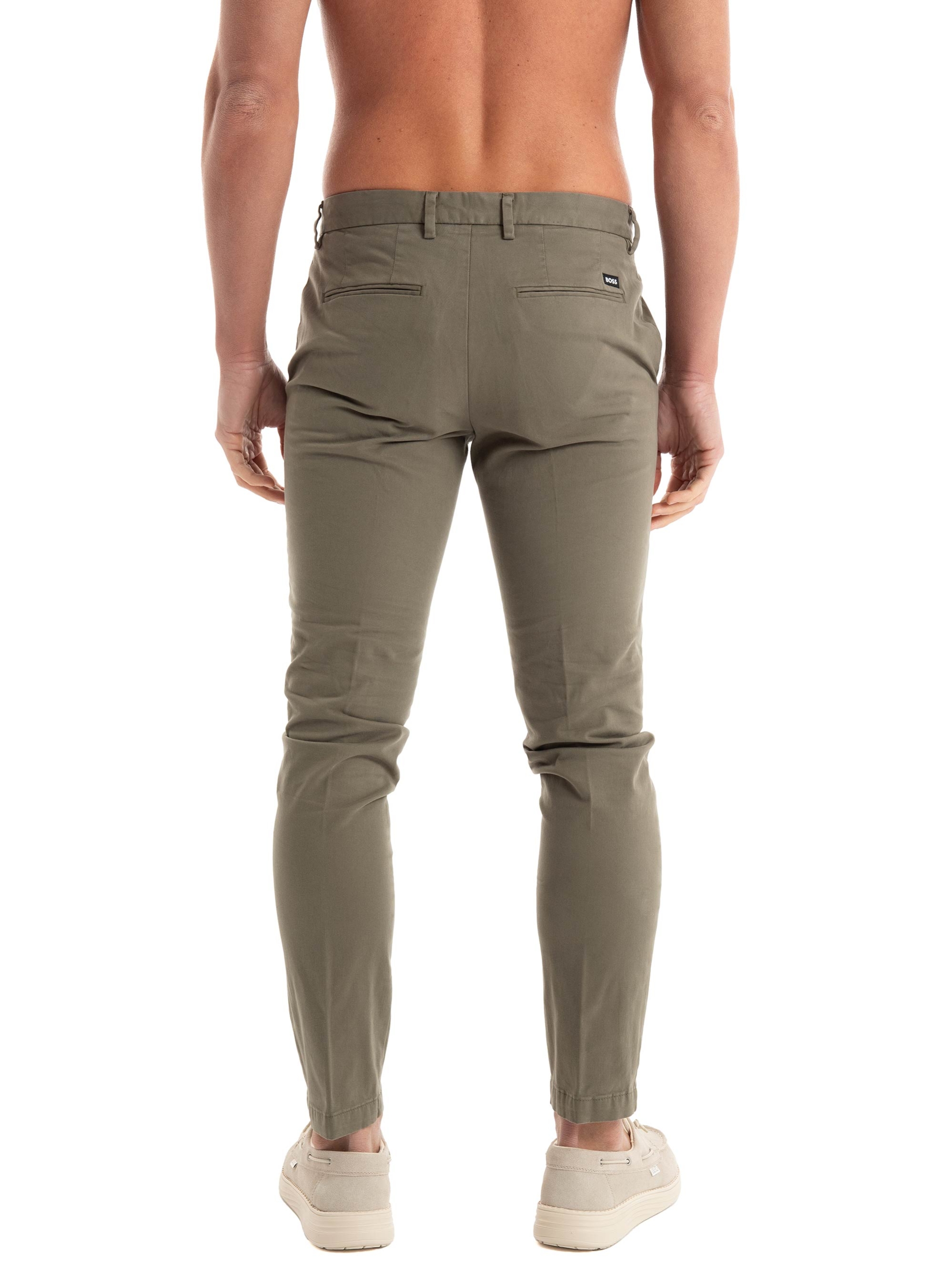 BOSS Slim Fit Cabardine Chinos Kaito1 - Dark Beige