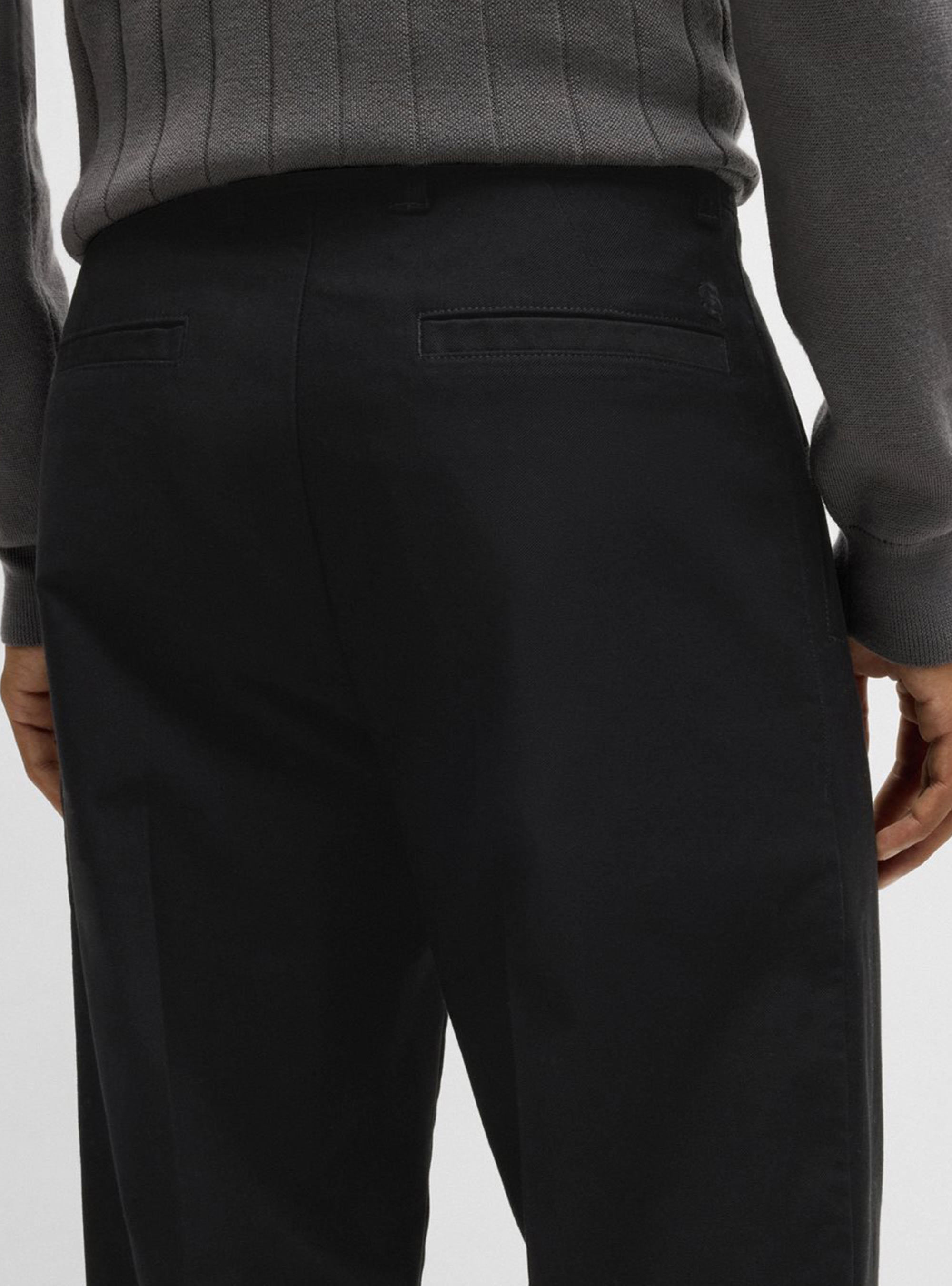 BOSS Straight Fit Trousers C-Kleon - Black