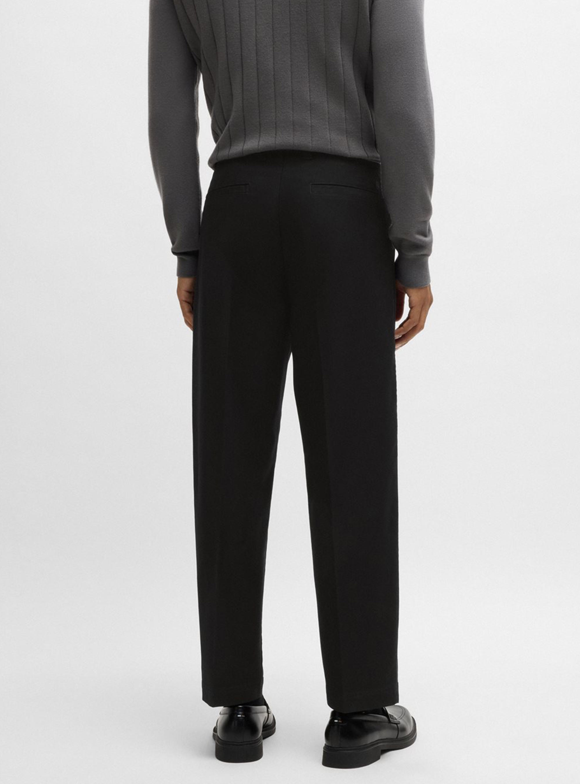BOSS Straight Fit Trousers C-Kleon - Black