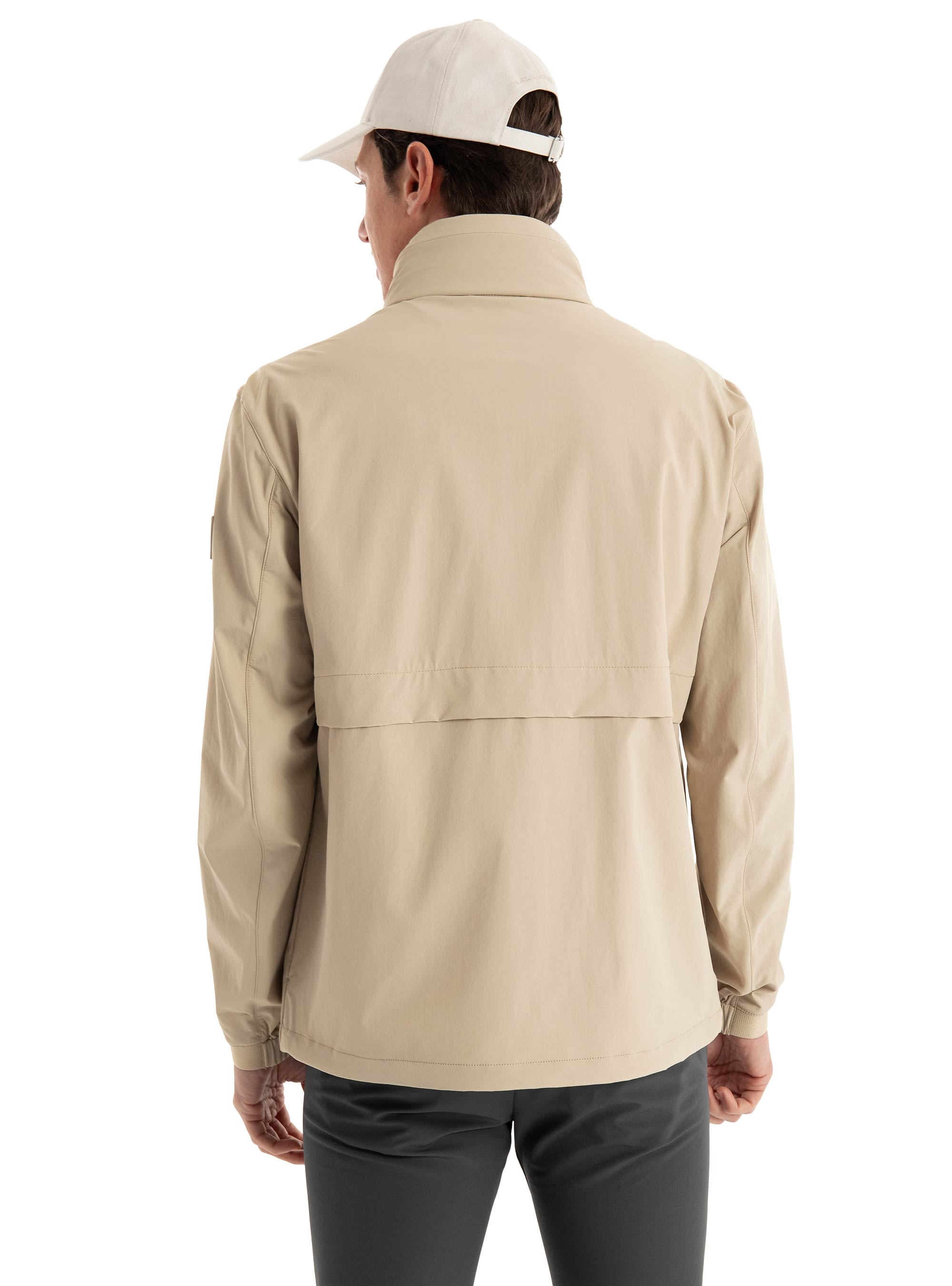 BOSS Softshell Jacket In Washable Stretch Fabric P-Caldar - Beige