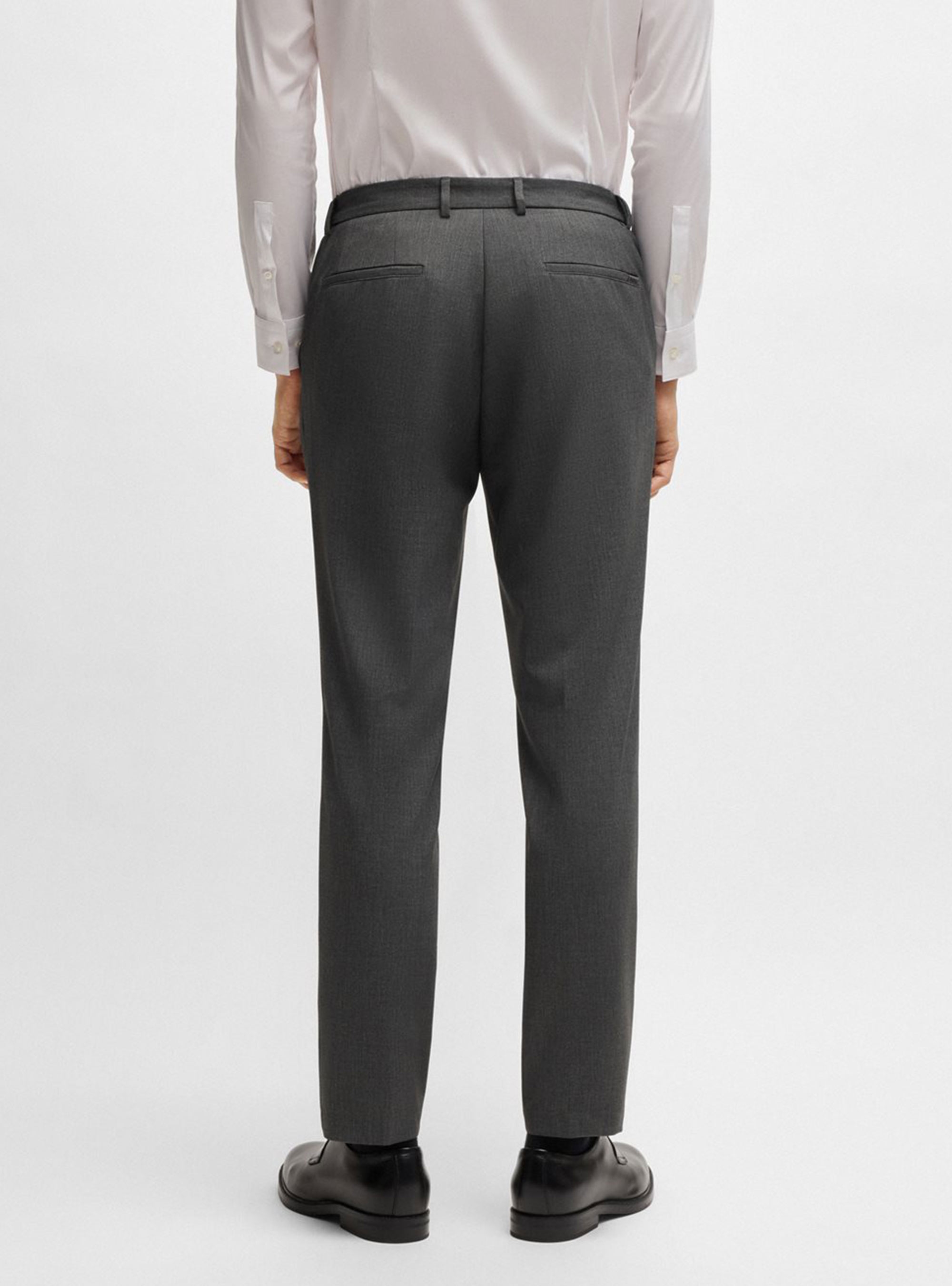 BOSS Slim Fit Trousers P-Genius-EL-WG-251F - Light Grey