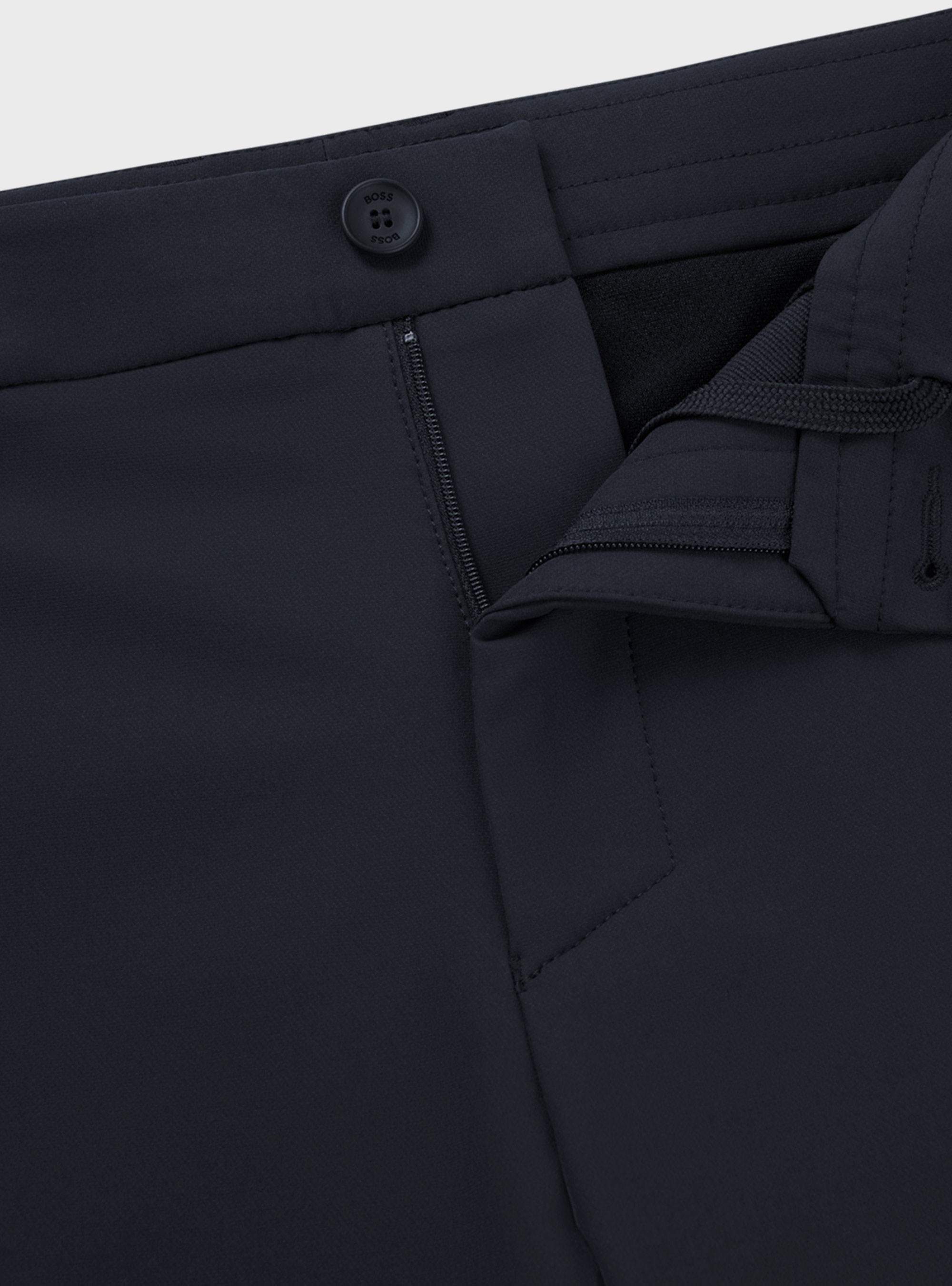 BOSS Slim-Fit Shorts In Water-Repellent Stretch Fabric S_Commuter - Dark Blue