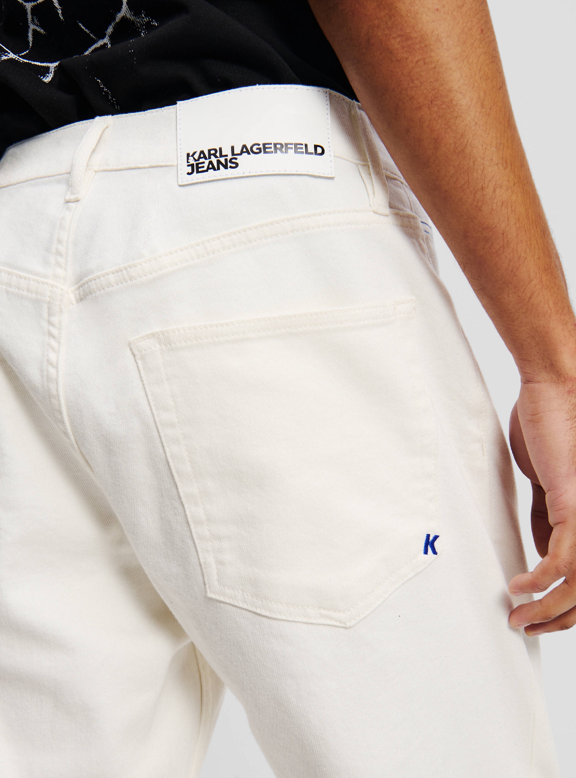 Karl Lagerfeld Jeans Tapered Jeans - White