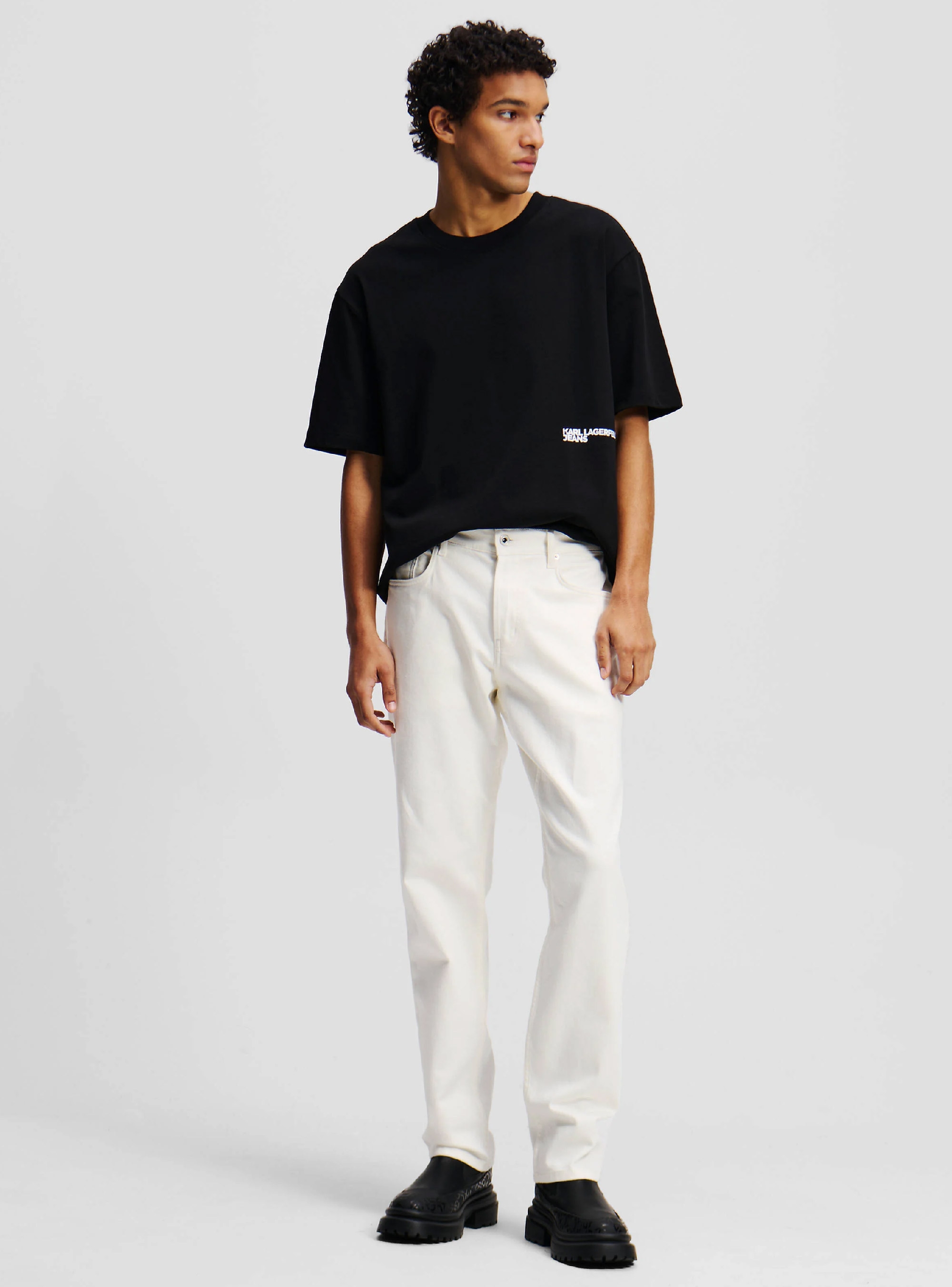 Karl Lagerfeld Jeans Tapered Jeans - White