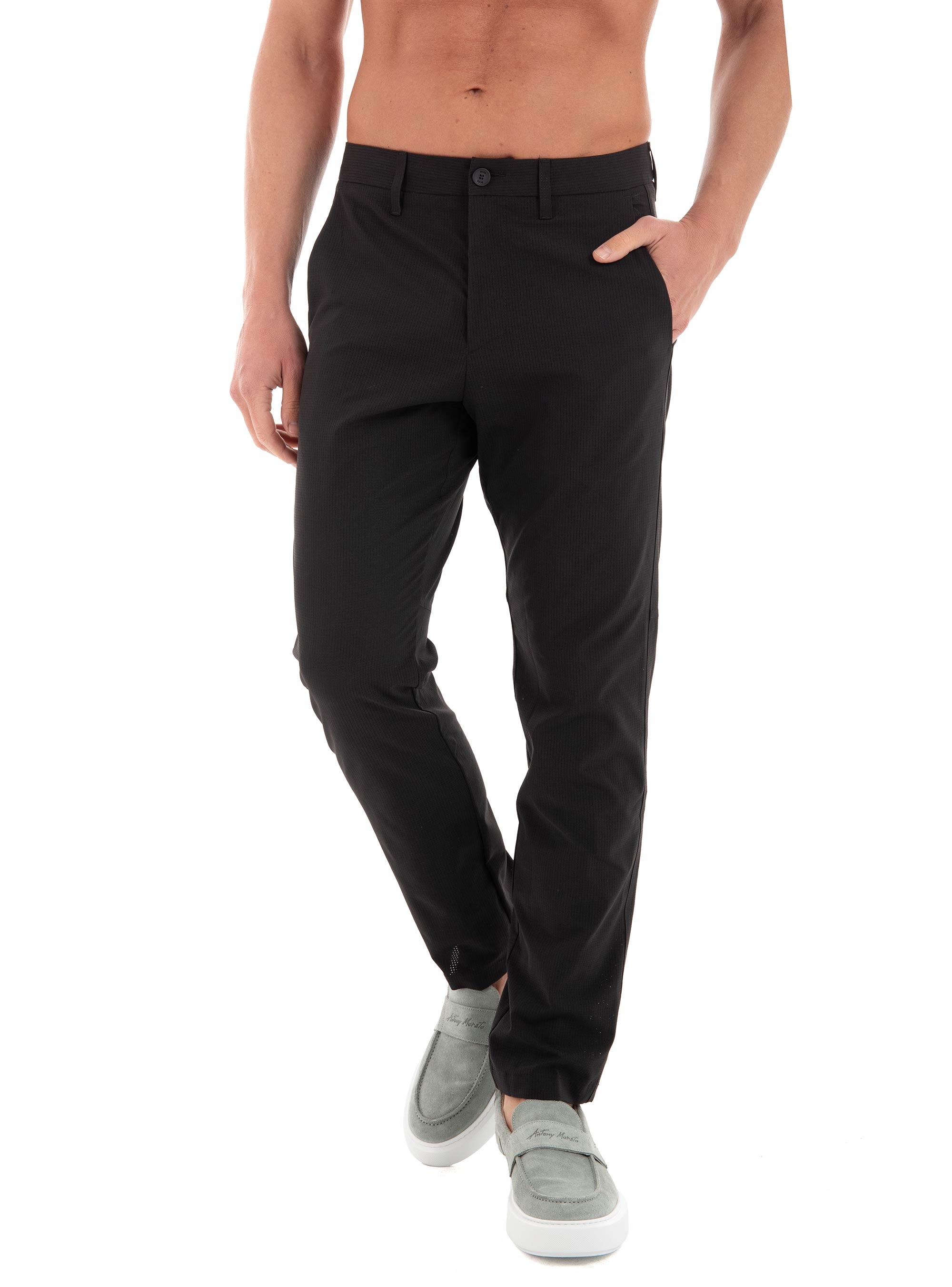 BOSS Regular Fit Water Repellent Trousers T_Commuter-Hop - Black