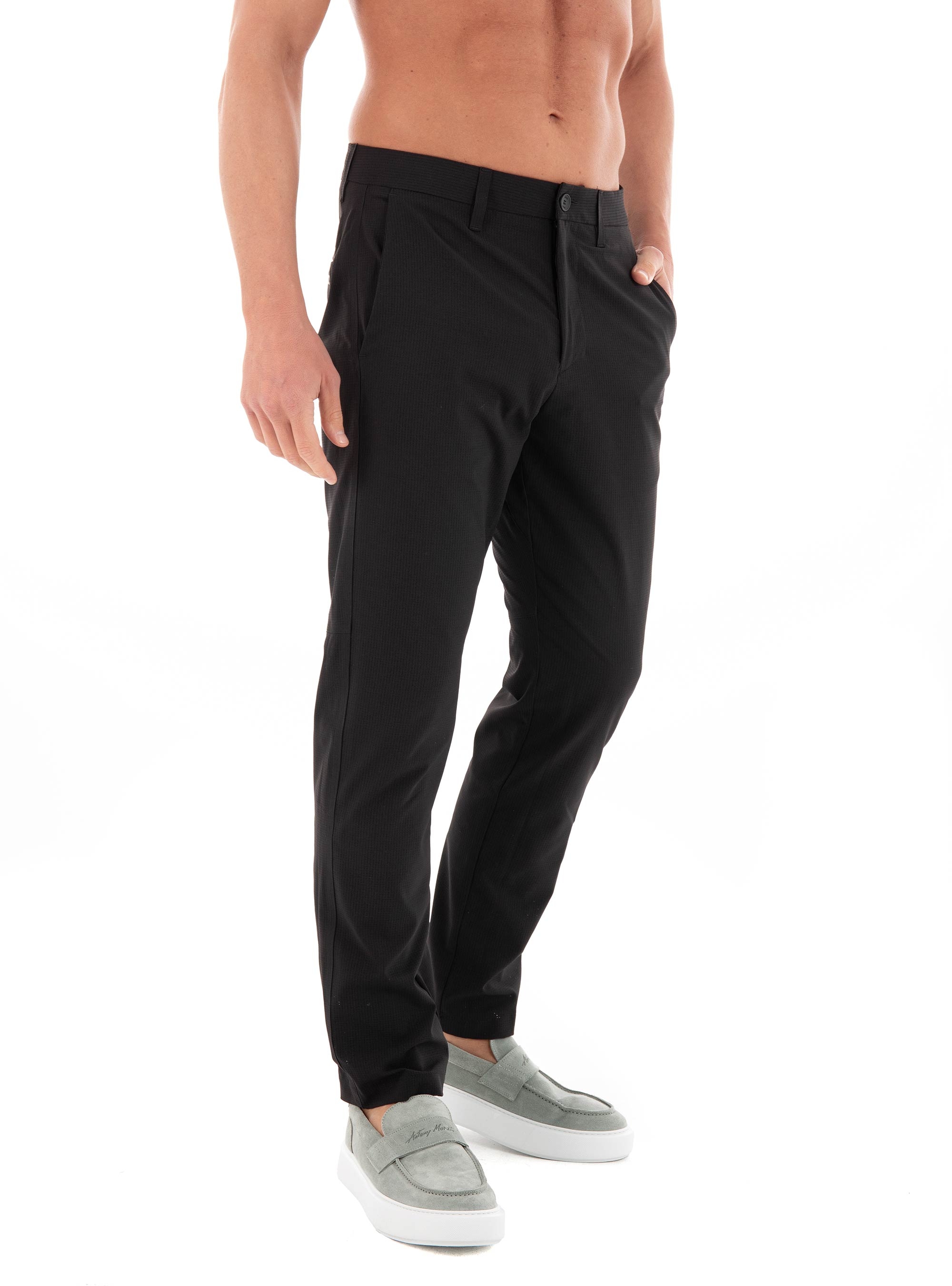 BOSS Regular Fit Water Repellent Trousers T_Commuter-Hop - Black