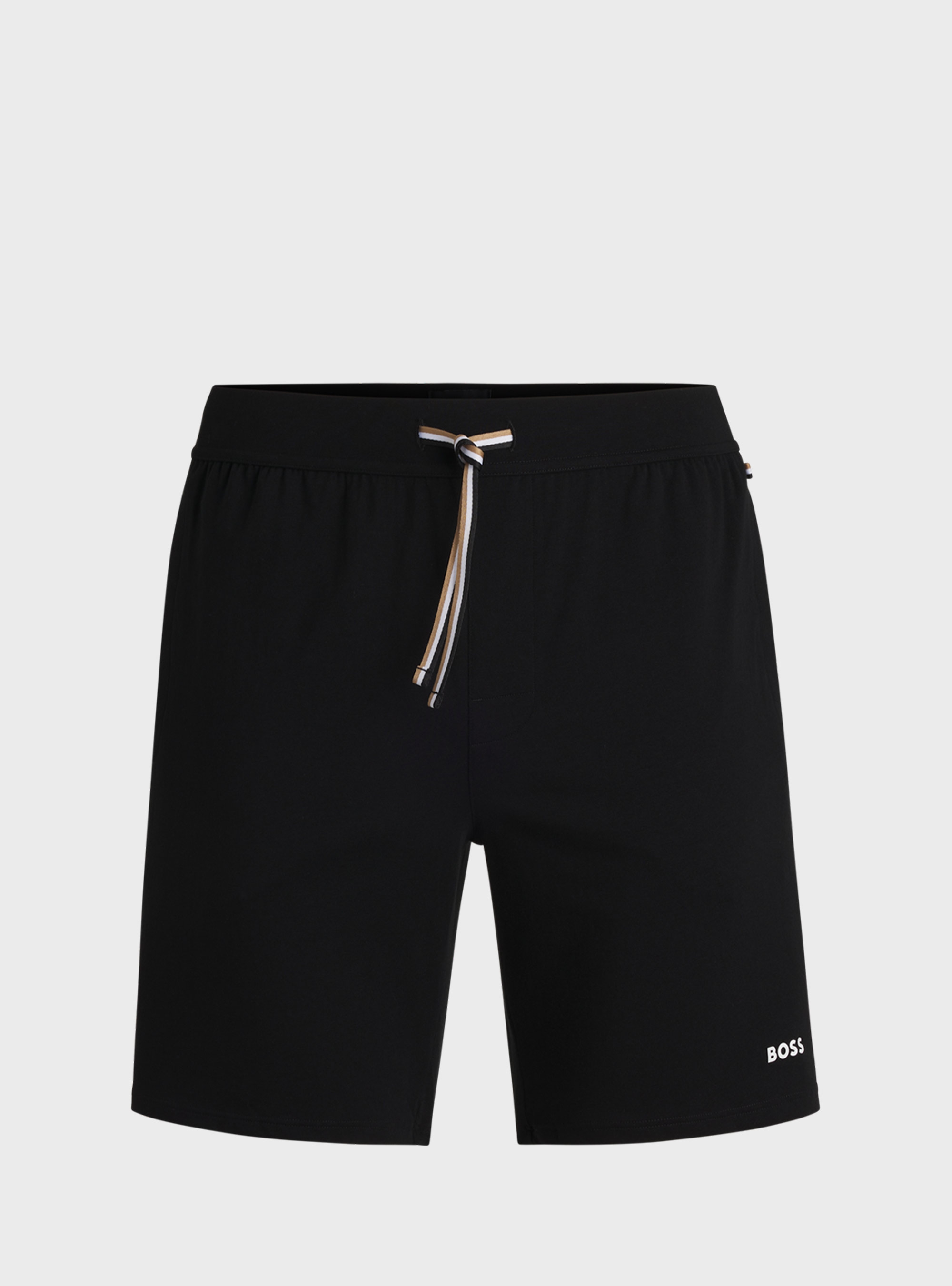 BOSS Stretch-Cotton Pyjama Shorts Unique Shorts CW - Black