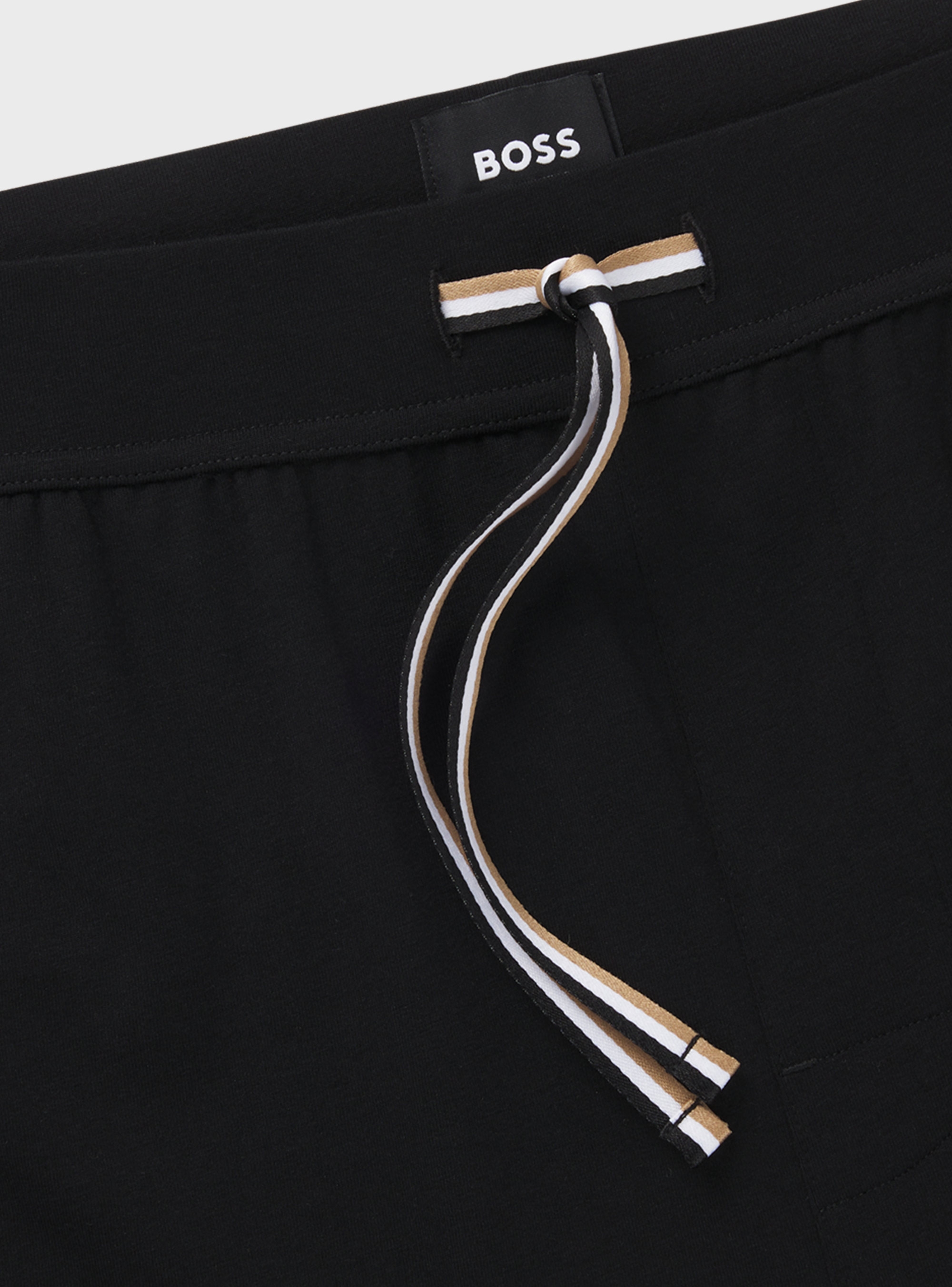 BOSS Stretch-Cotton Pyjama Shorts Unique Shorts CW - Black