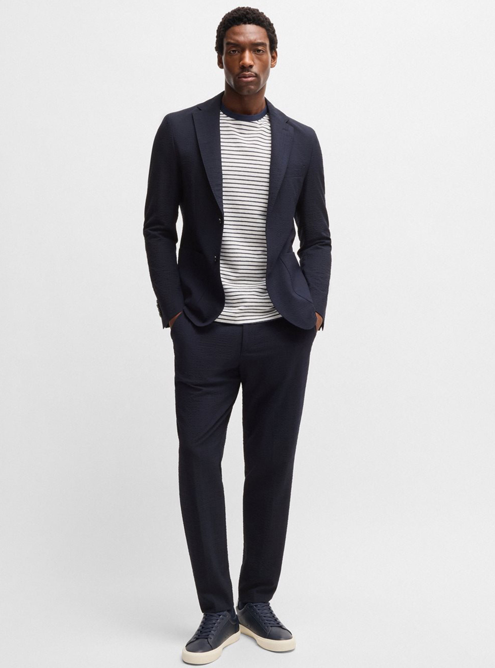 BOSS Slim-Fit Blazer C-Hanry-252 - Dark Blue