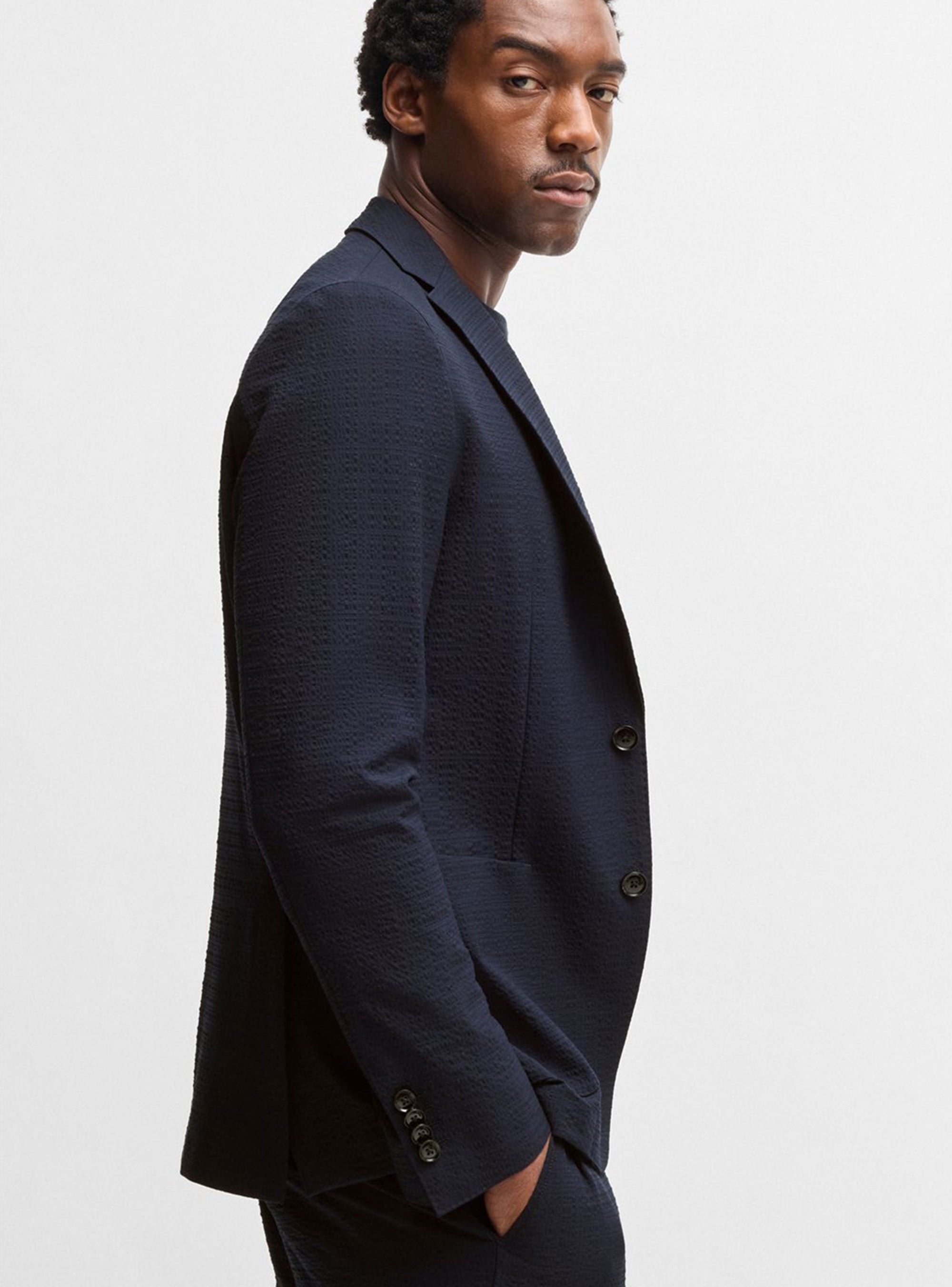 BOSS Slim-Fit Blazer C-Hanry-252 - Dark Blue