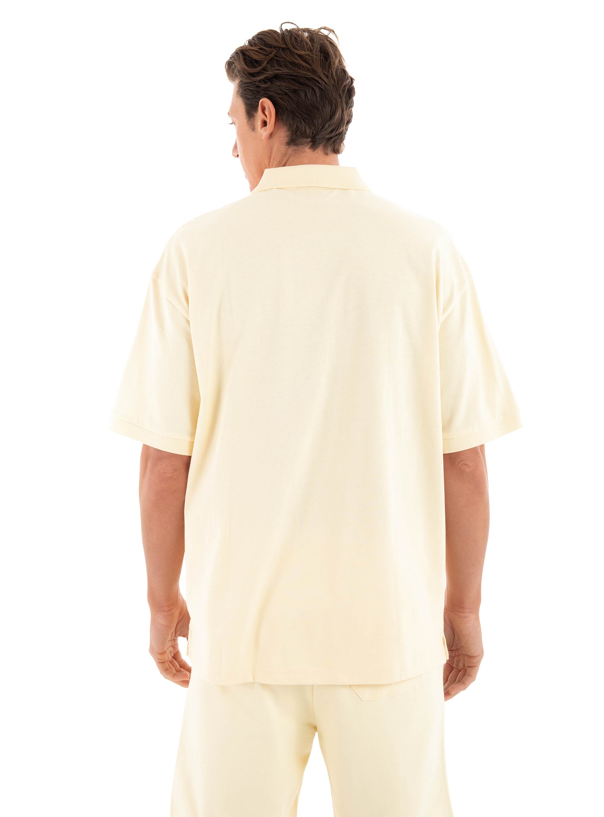 HUGO Relaxed Fit Polo Shirt Doniee - Yellow