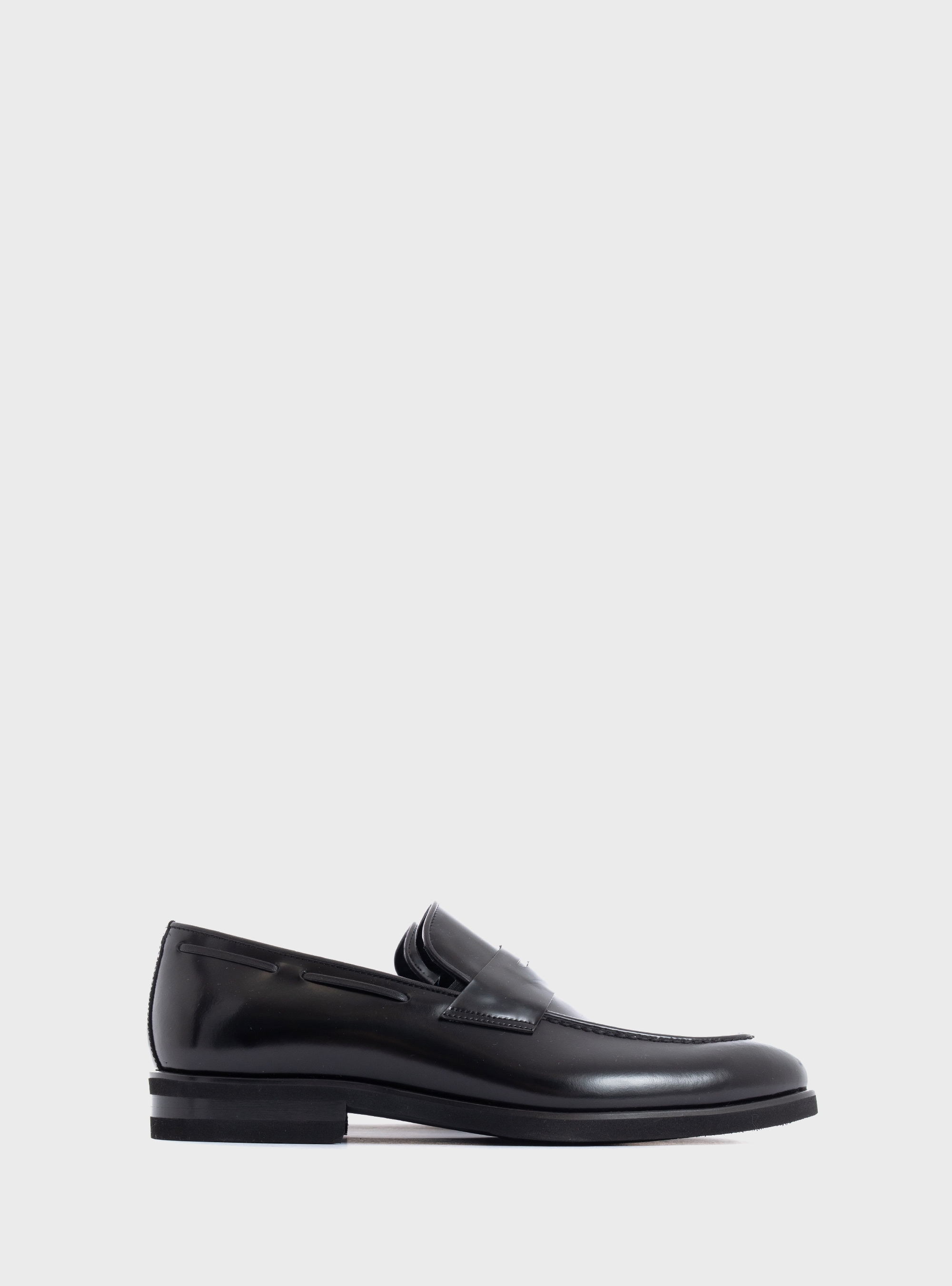 Per La Moda Penny Loafers - Black