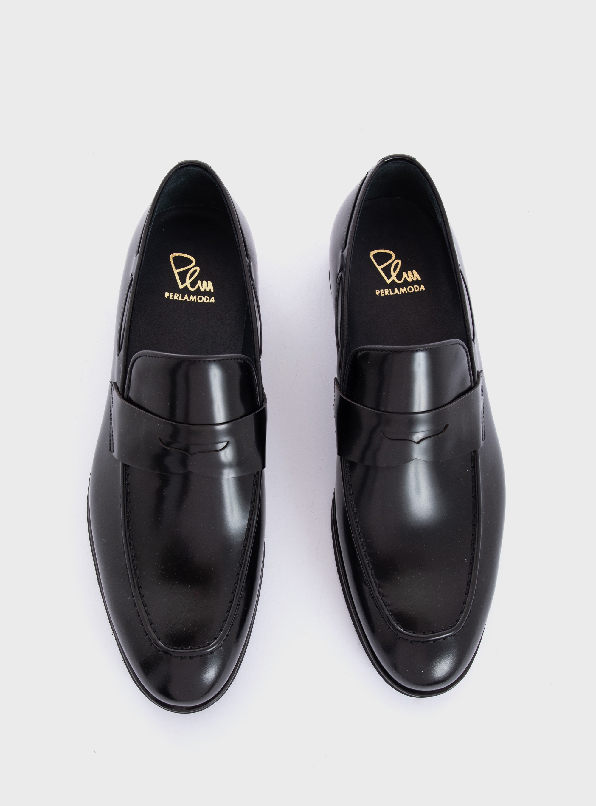 Per La Moda Penny Loafers - Black