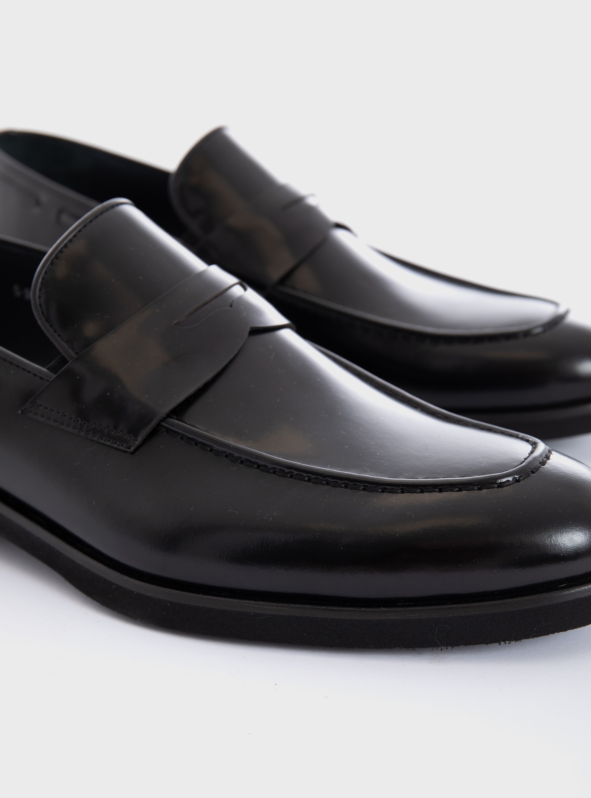 Per La Moda Penny Loafers - Black
