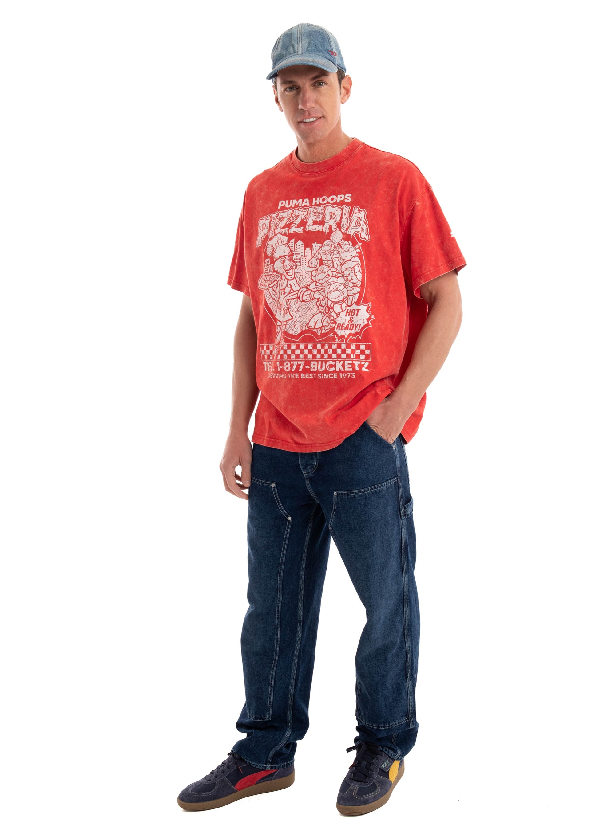 PUMA x TMNT Basketball Tee - Red