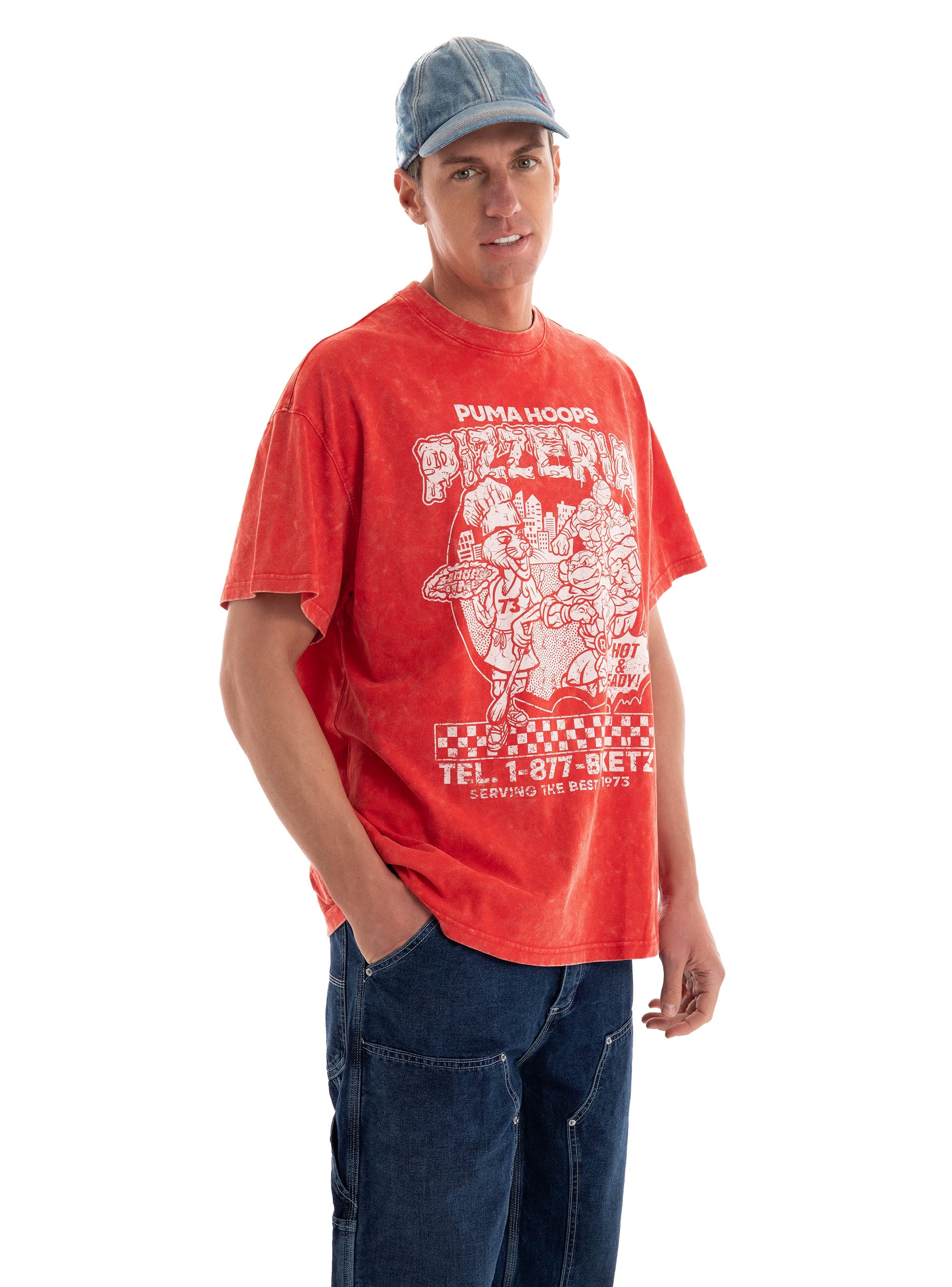 PUMA x TMNT Basketball Tee - Red