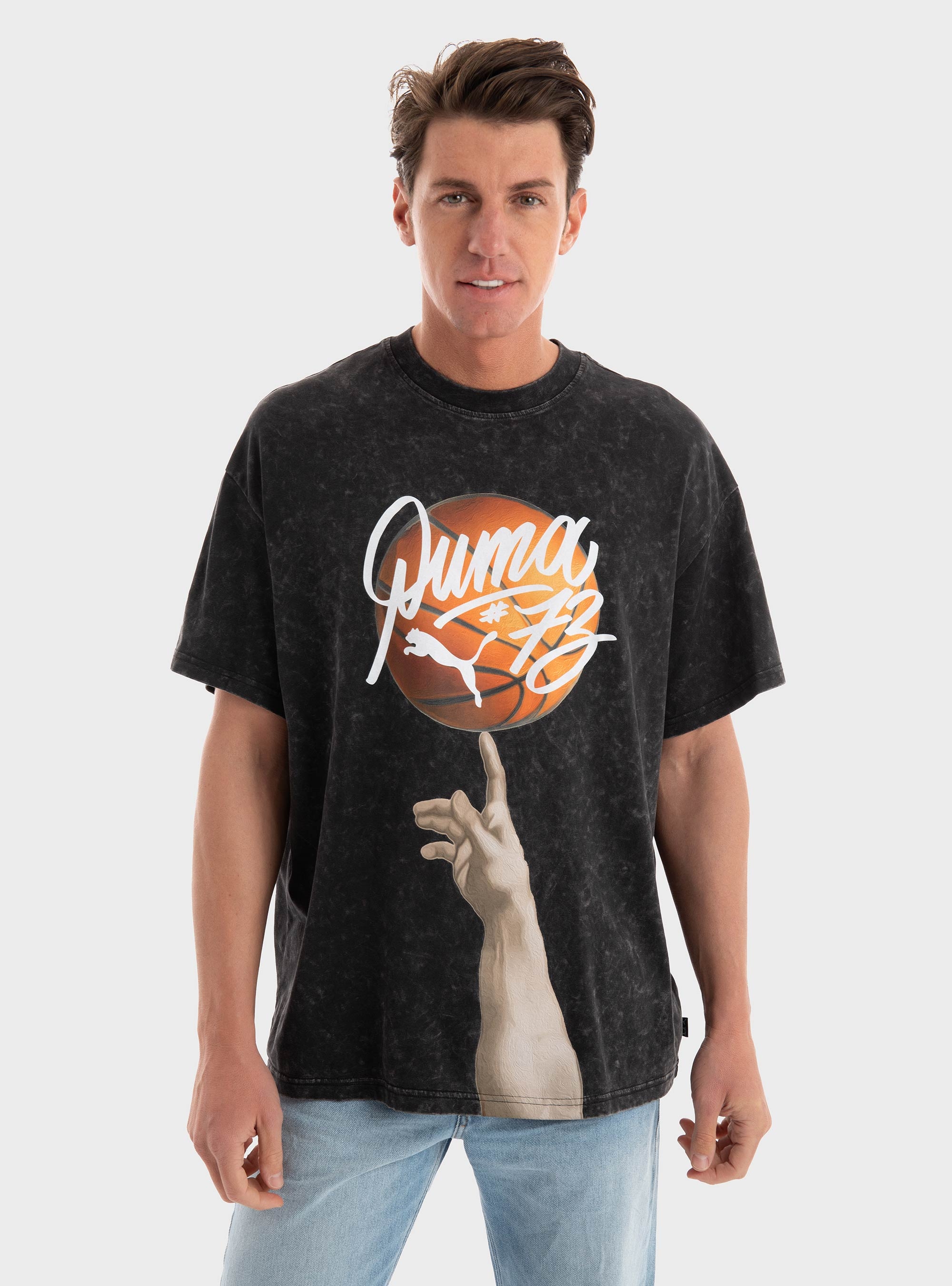 PUMA Dylan Exhibit Basketball Tee - Black