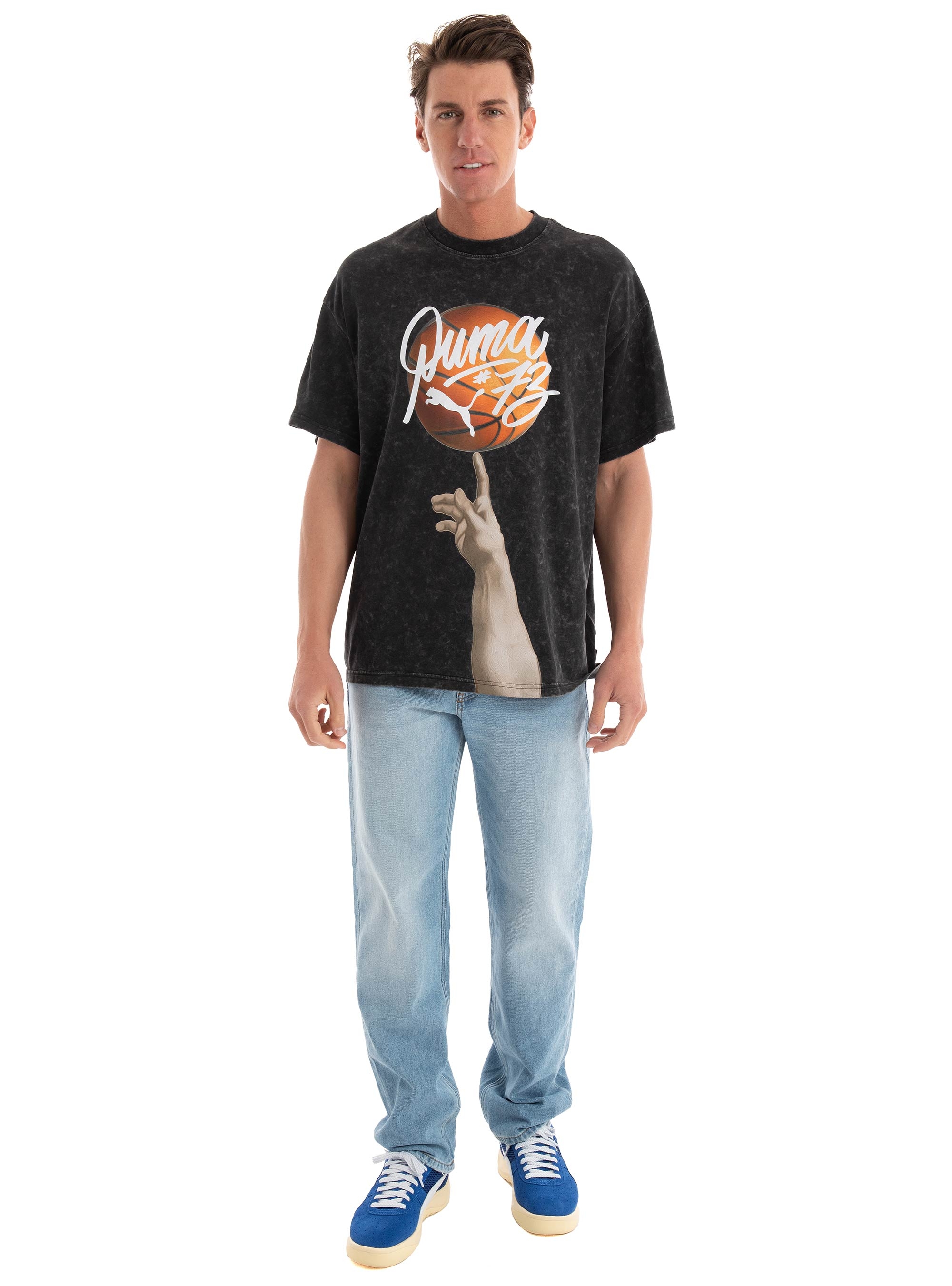 PUMA Dylan Exhibit Basketball Tee - Black