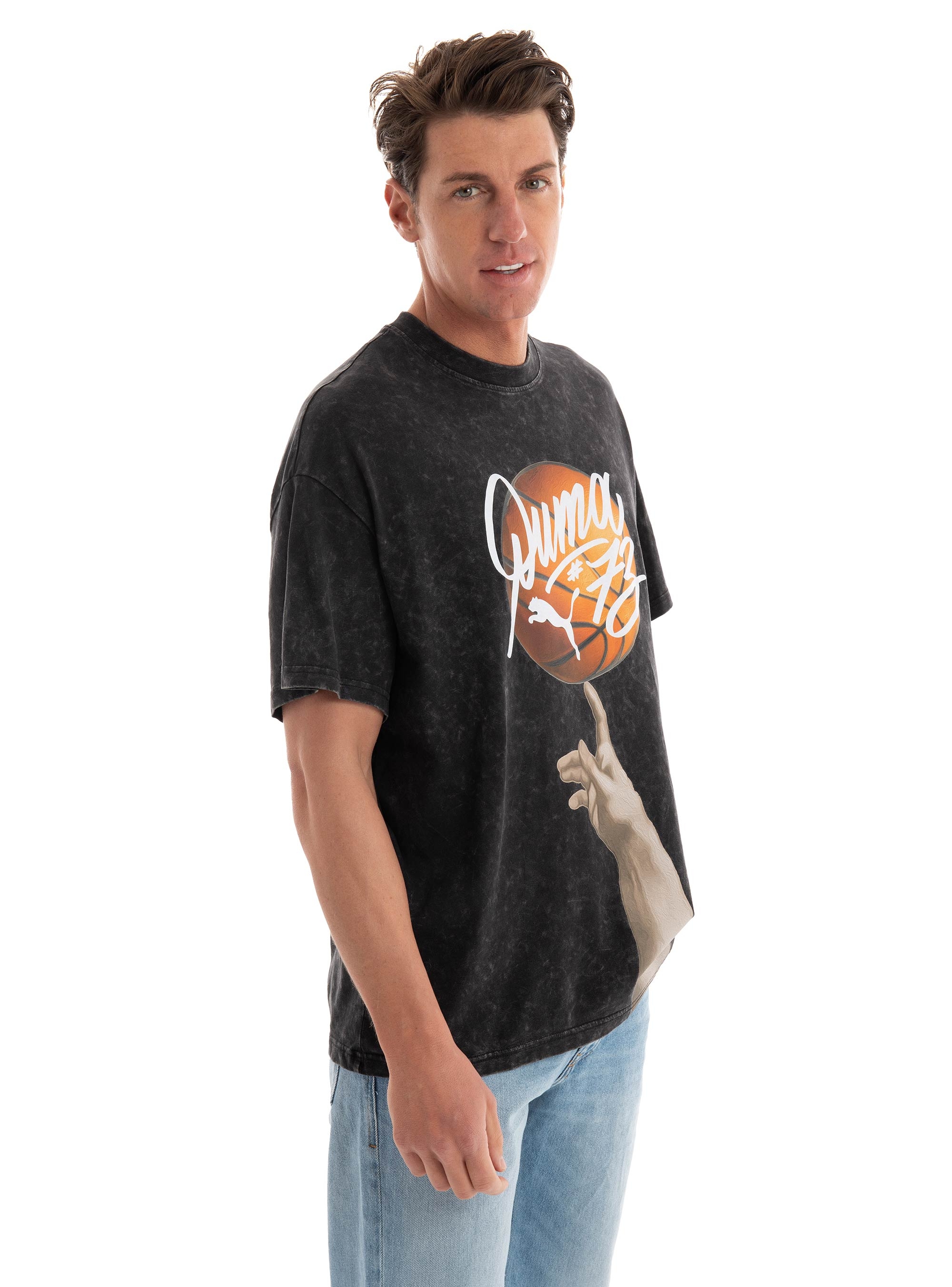 PUMA Dylan Exhibit Basketball Tee - Black