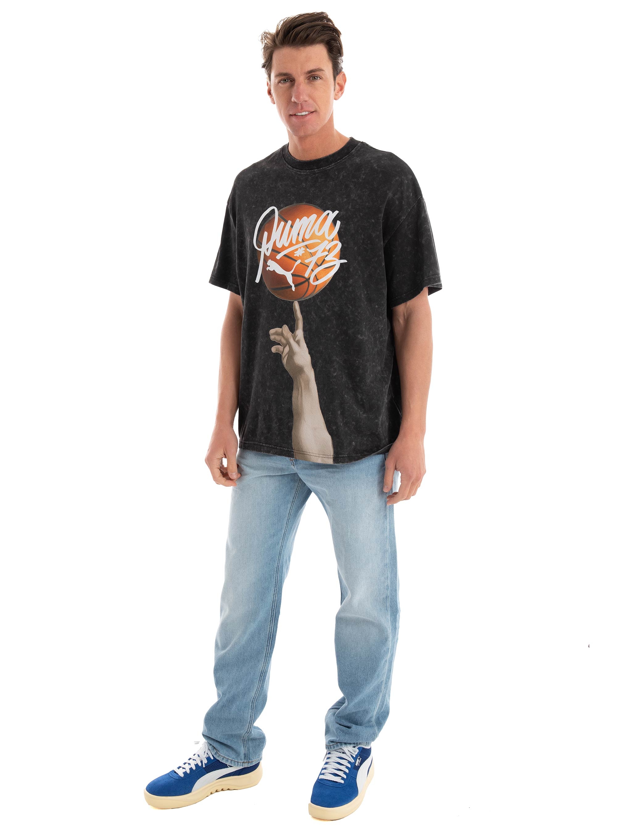 PUMA Dylan Exhibit Basketball Tee - Black