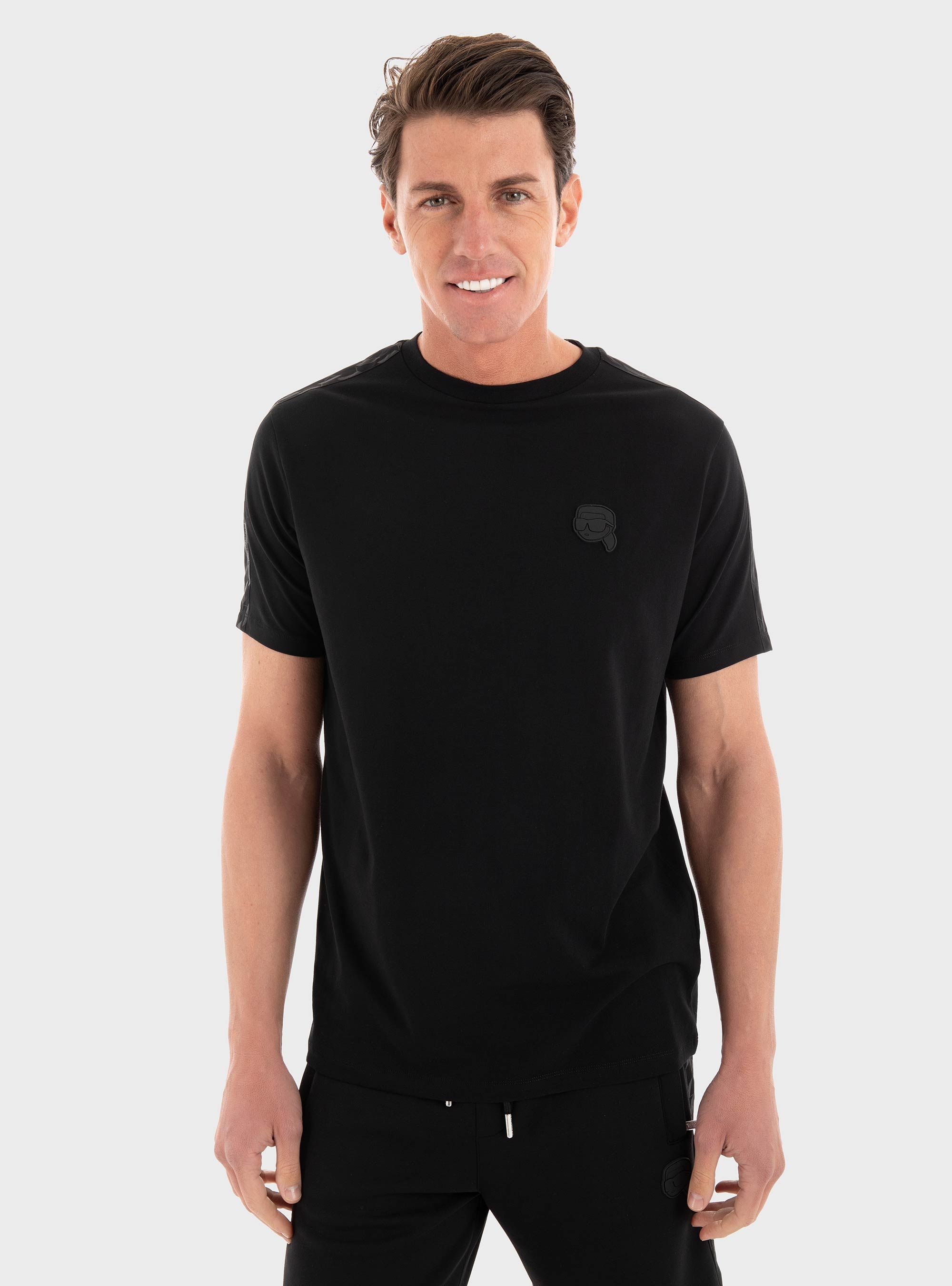 Karl Lagerfeld Regular Fit T-Shirt Crewneck - Black