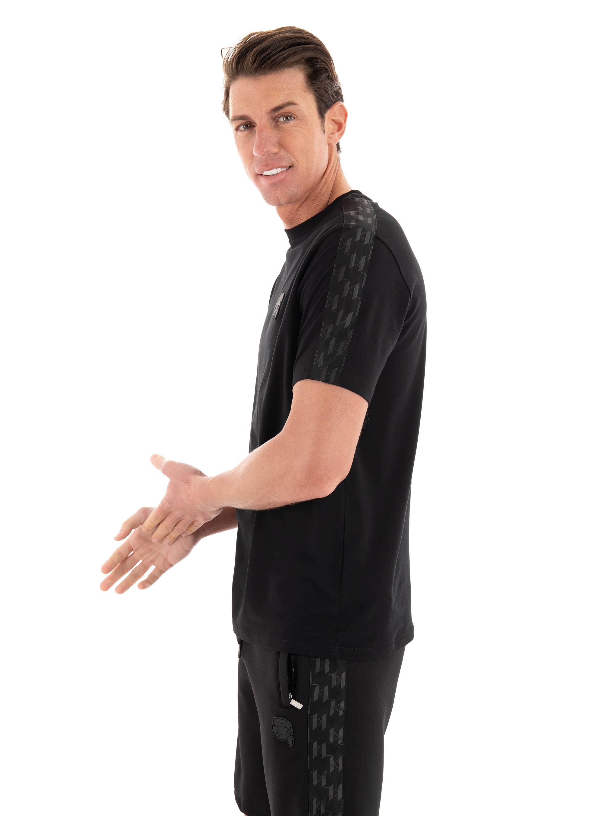 Karl Lagerfeld Regular Fit T-Shirt Crewneck - Black