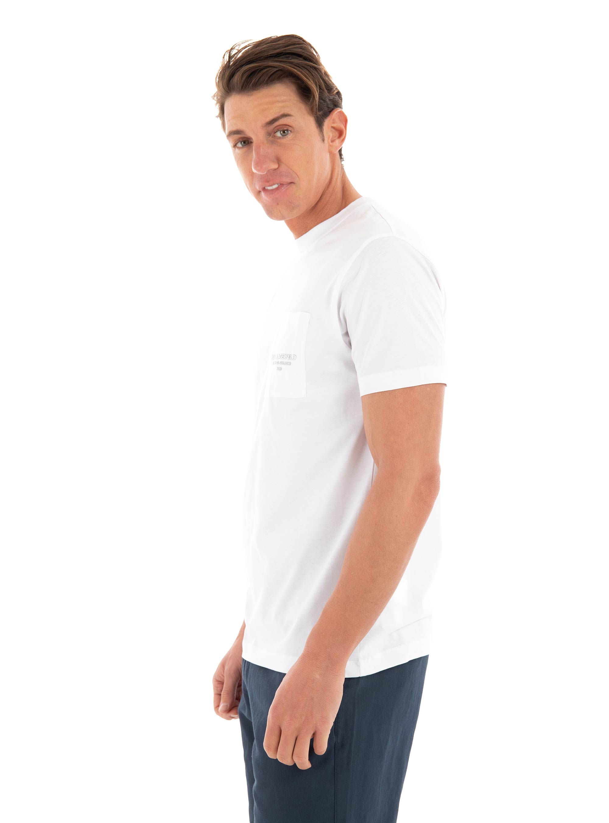 Karl Lagerfeld Regular Fit T-Shirt Crewneck - White