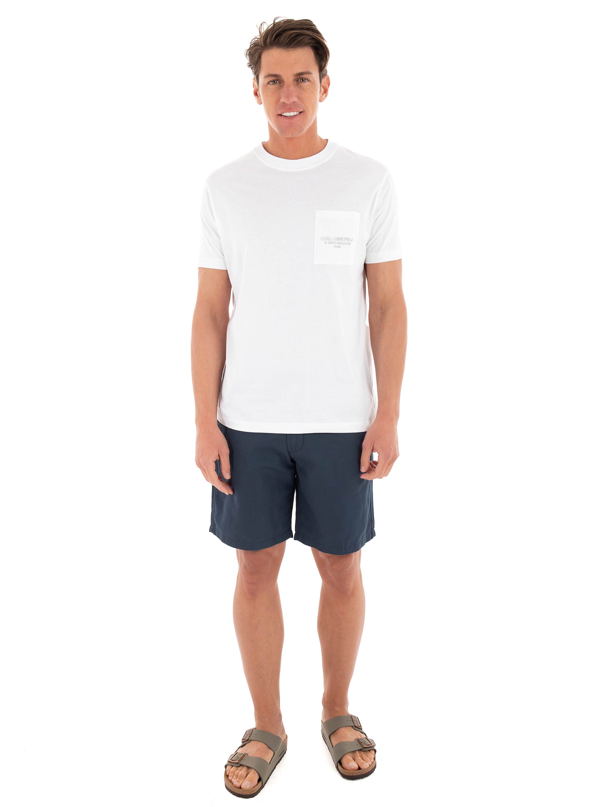 Karl Lagerfeld Regular Fit T-Shirt Crewneck - White