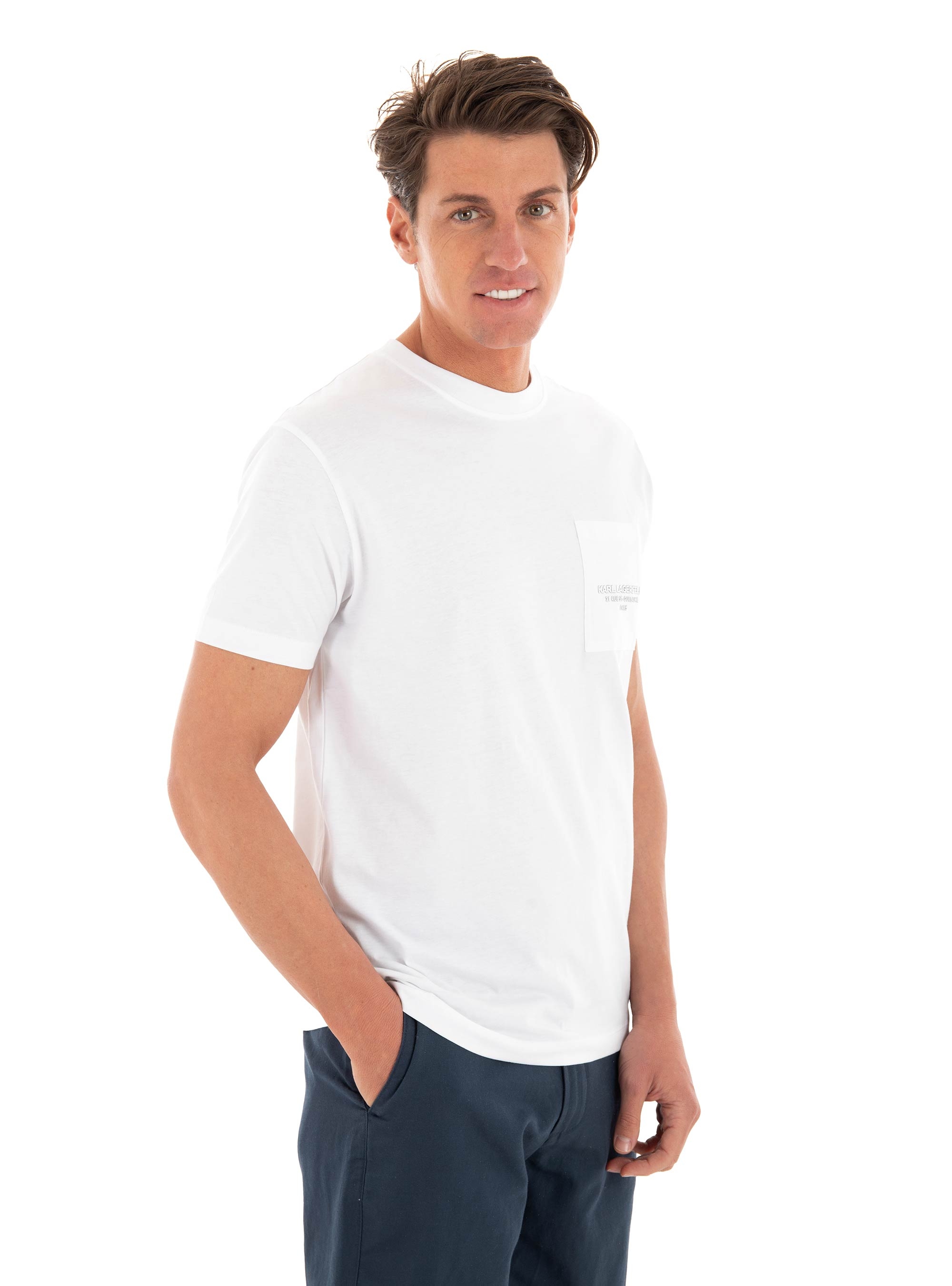 Karl Lagerfeld Regular Fit T-Shirt Crewneck - White