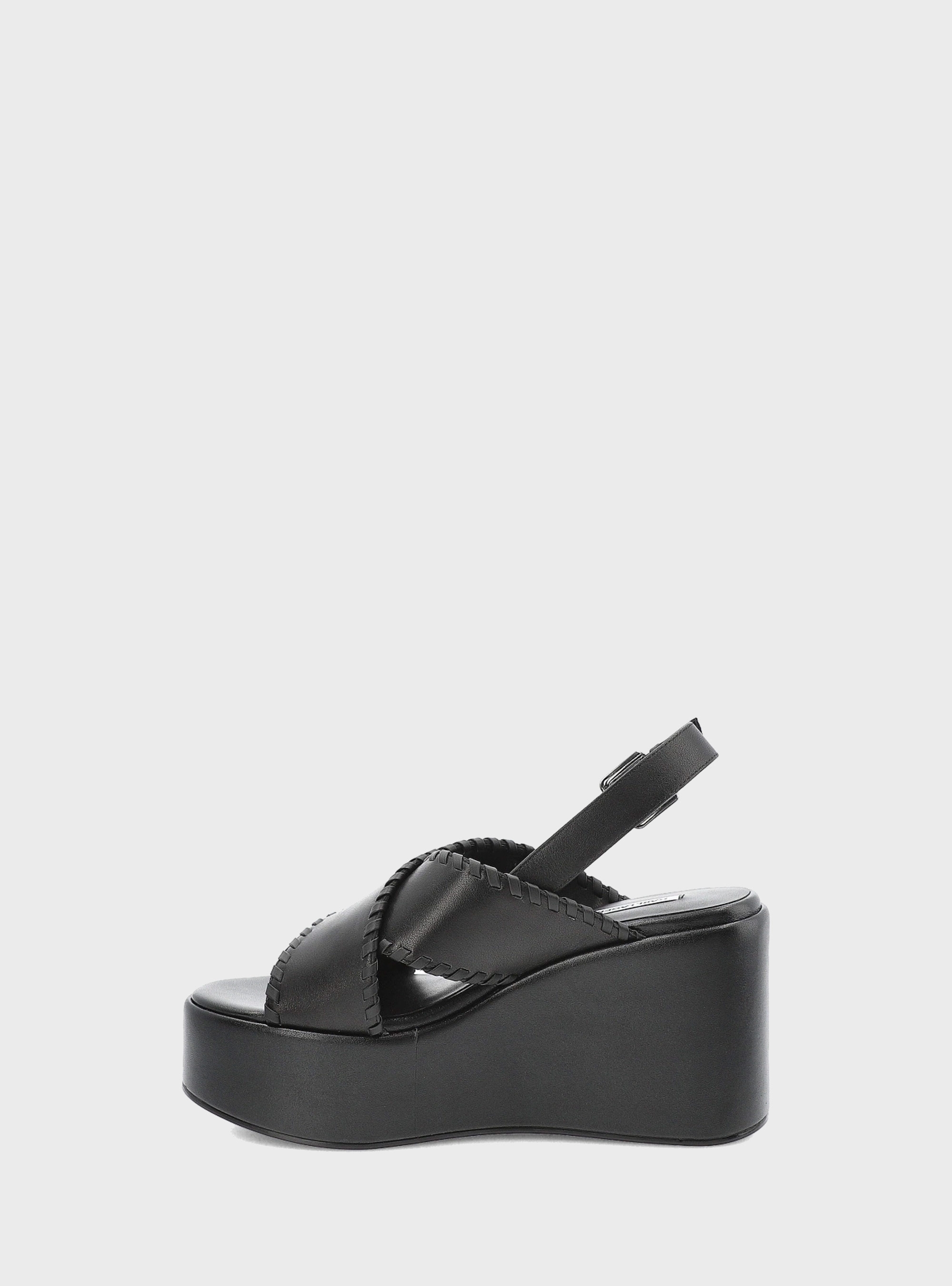 Karl Lagerfeld Whipstich Kross Strap Wendy - Black