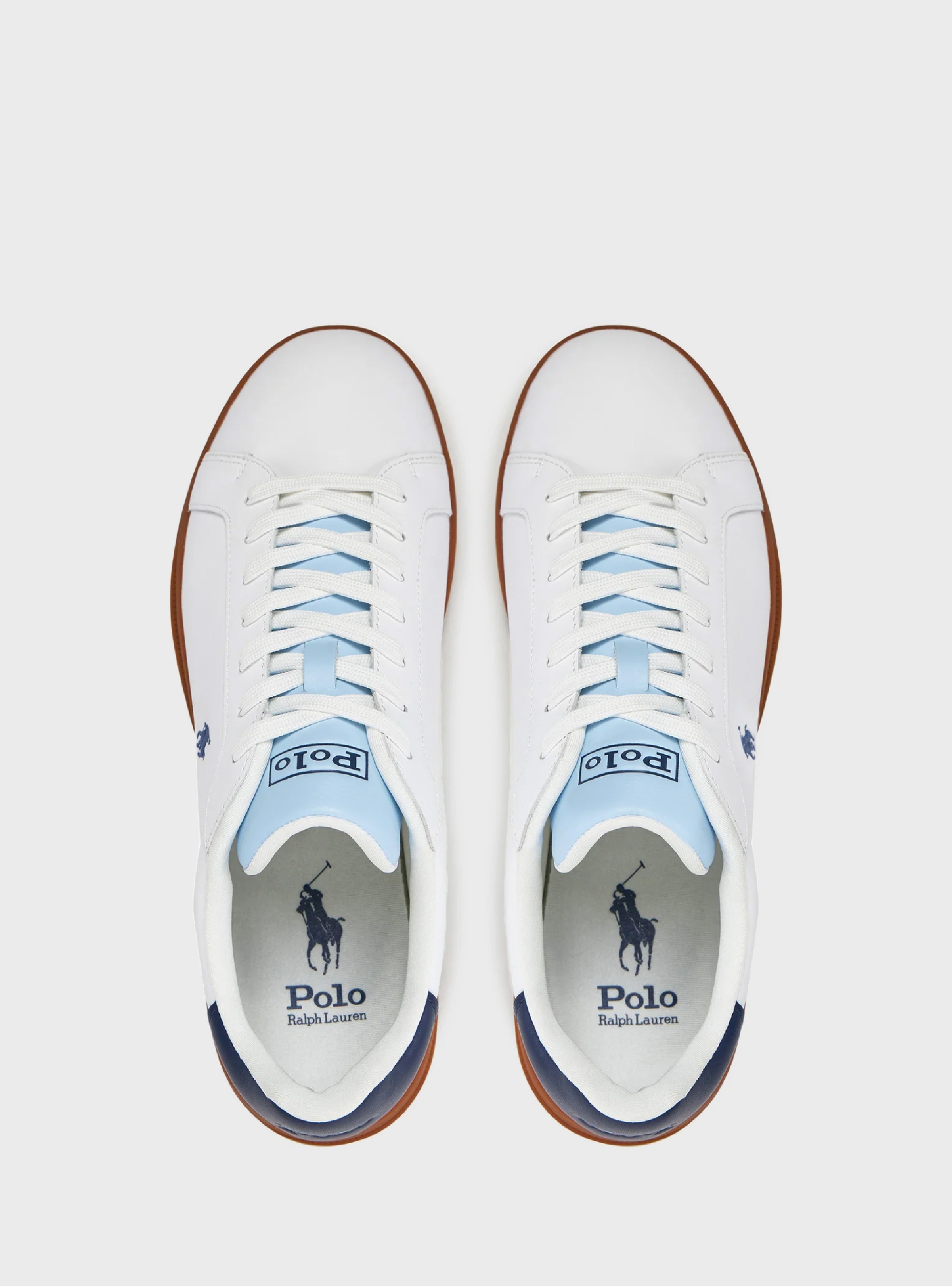 Polo Ralph Lauren Heritage Court Ii Leather Trainer - White