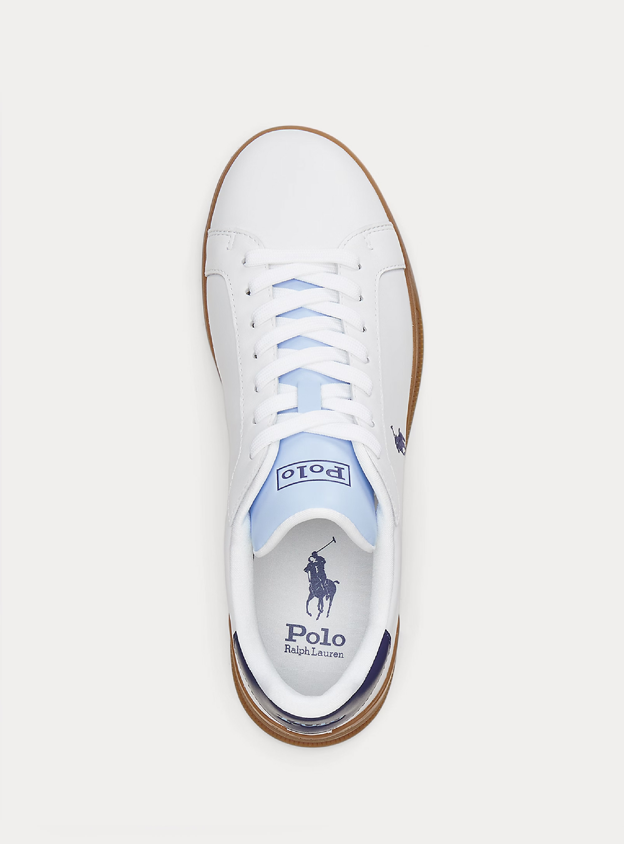 Polo Ralph Lauren Heritage Court Ii Leather Trainer - White