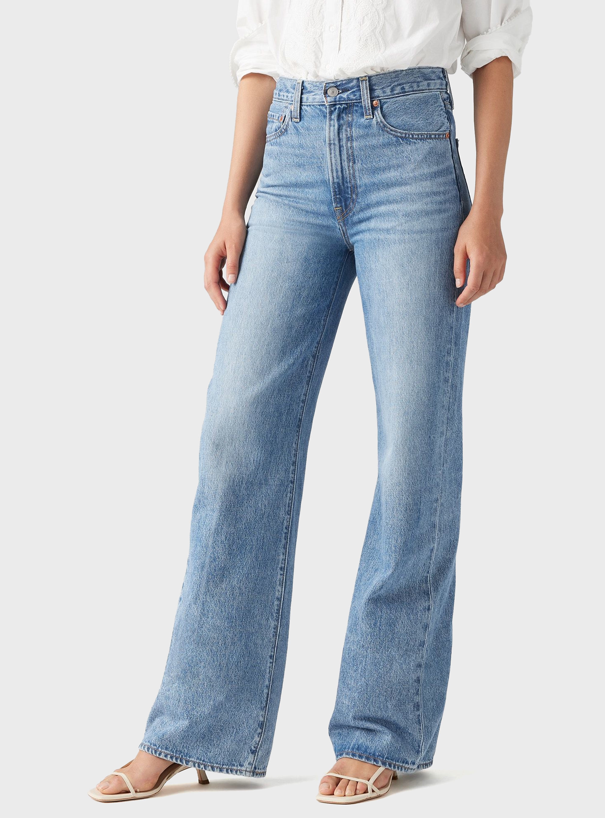Levi's Ribcage Wide Leg Jeans - Unwashed Denim