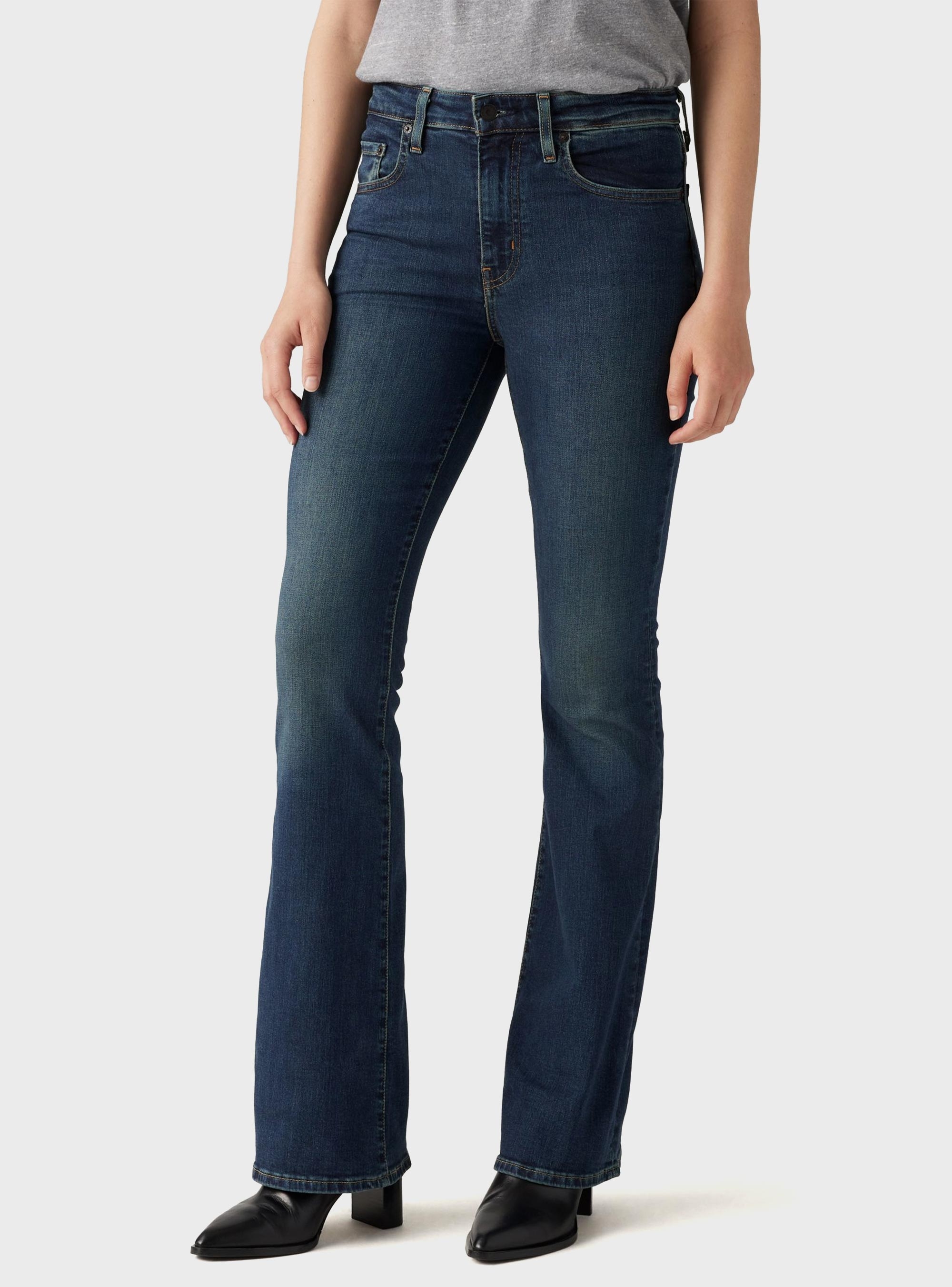 Levi's 726™ High Rise Flare Jeans - Dark Aged Denim
