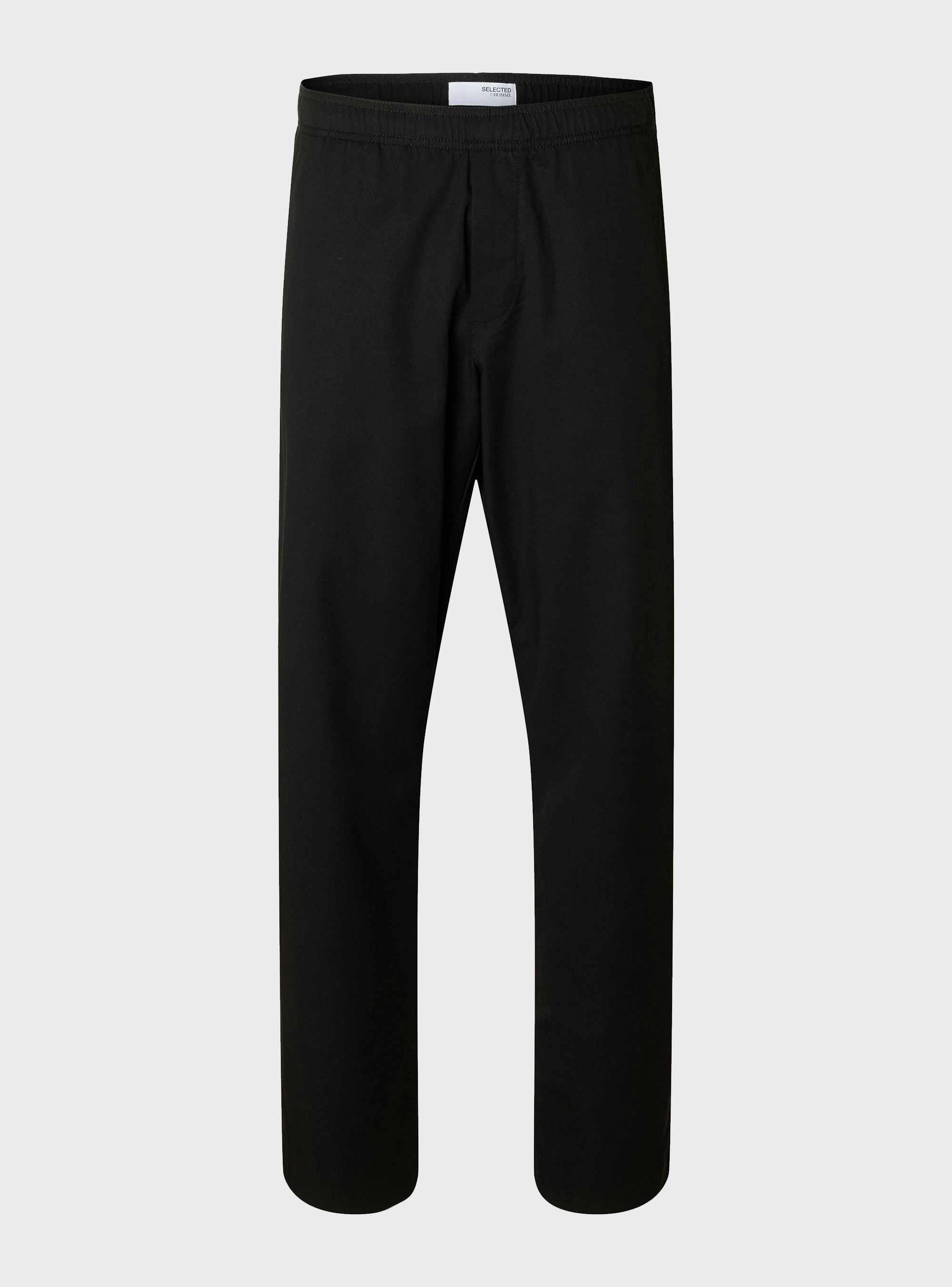 Selected 190-Reg Tape Ace Thais Summer Pants - Black