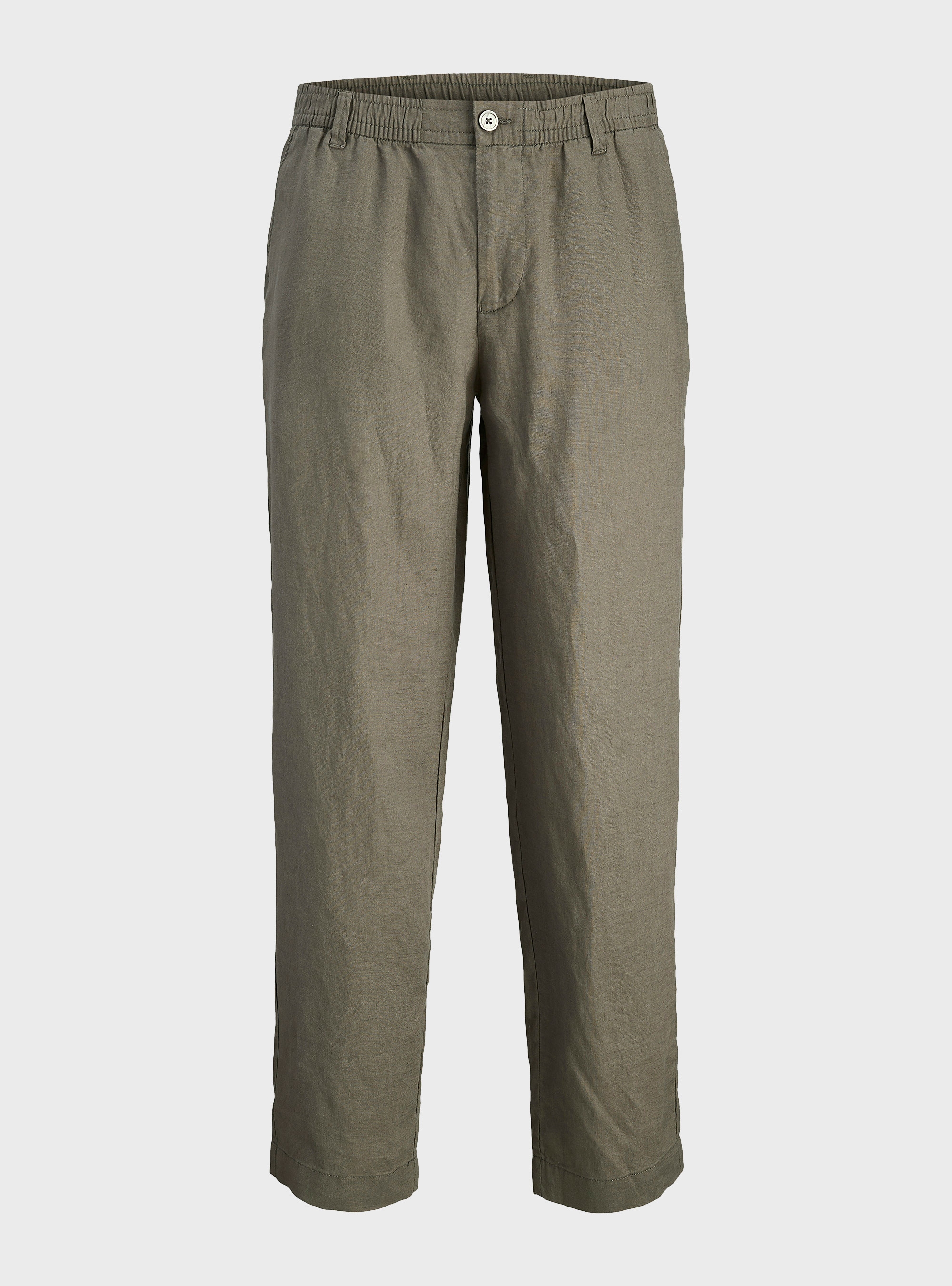 Jack & Jones Karl Lawrence Linen Chinos - Khaki