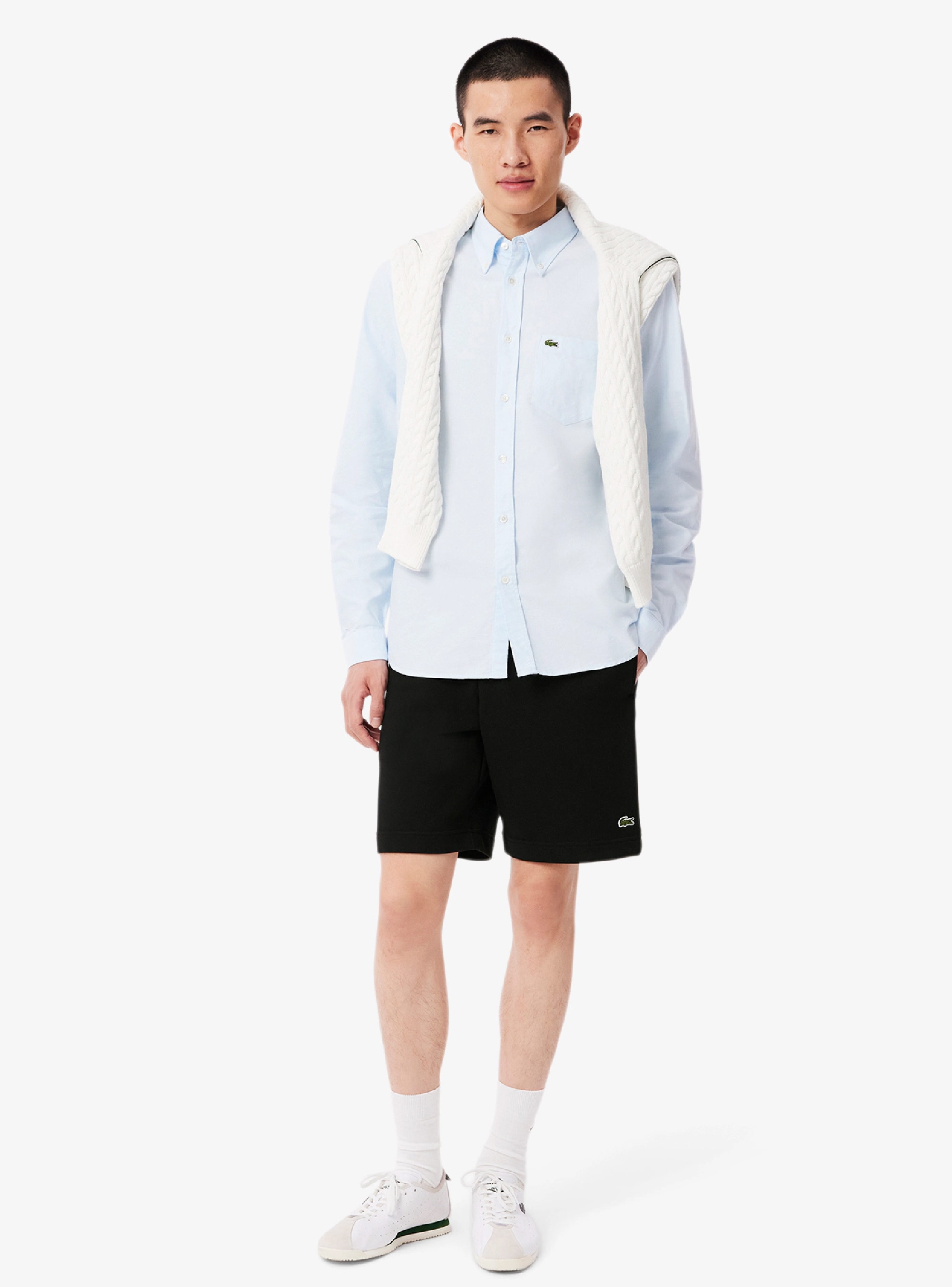 Lacoste Slim Fit Fleece Shorts - Black