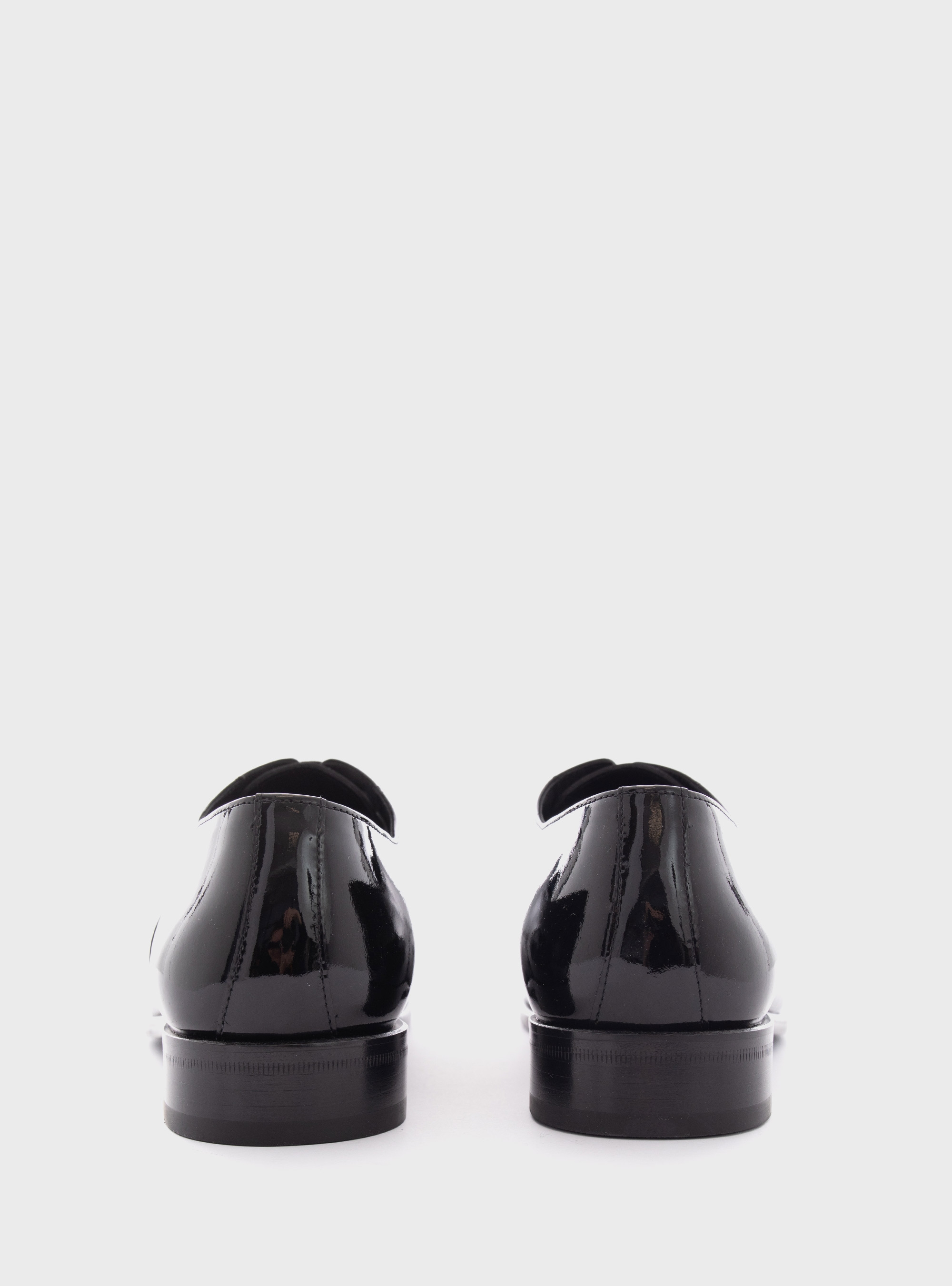 Per La Moda Lace Up Oxford Shoes - Black