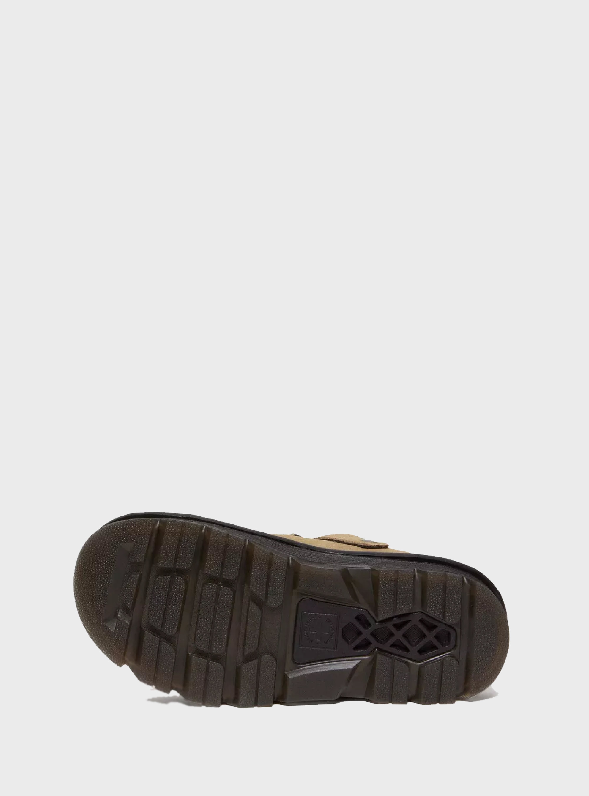 Dr Martens Zebzag Suede Casual Slingback Platform Mules - Beige