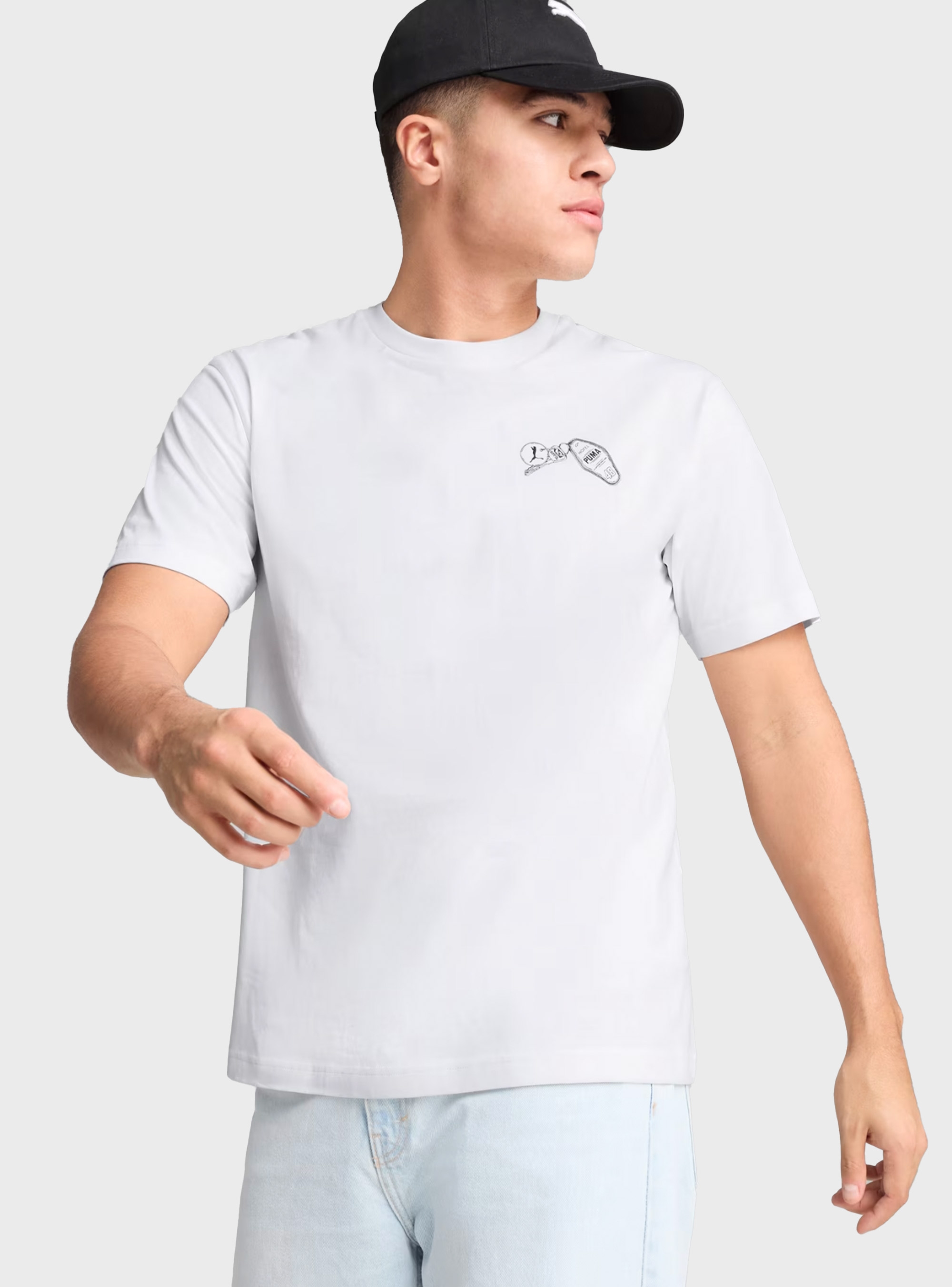 PUMA GRAPHICS PUMA Hotel Relaxed Tee - White