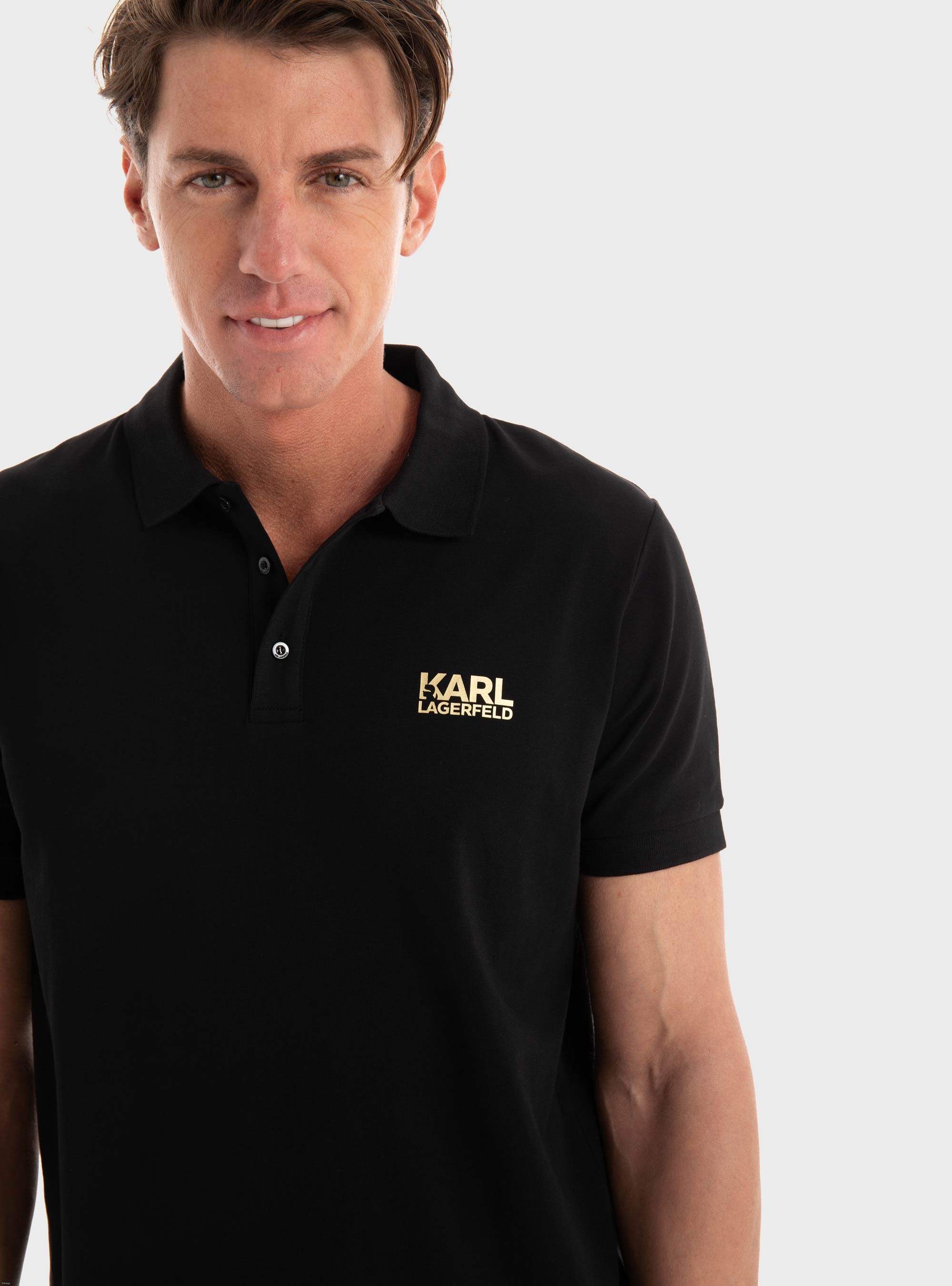 Karl Lagerfeld Polo Shirt - Gold