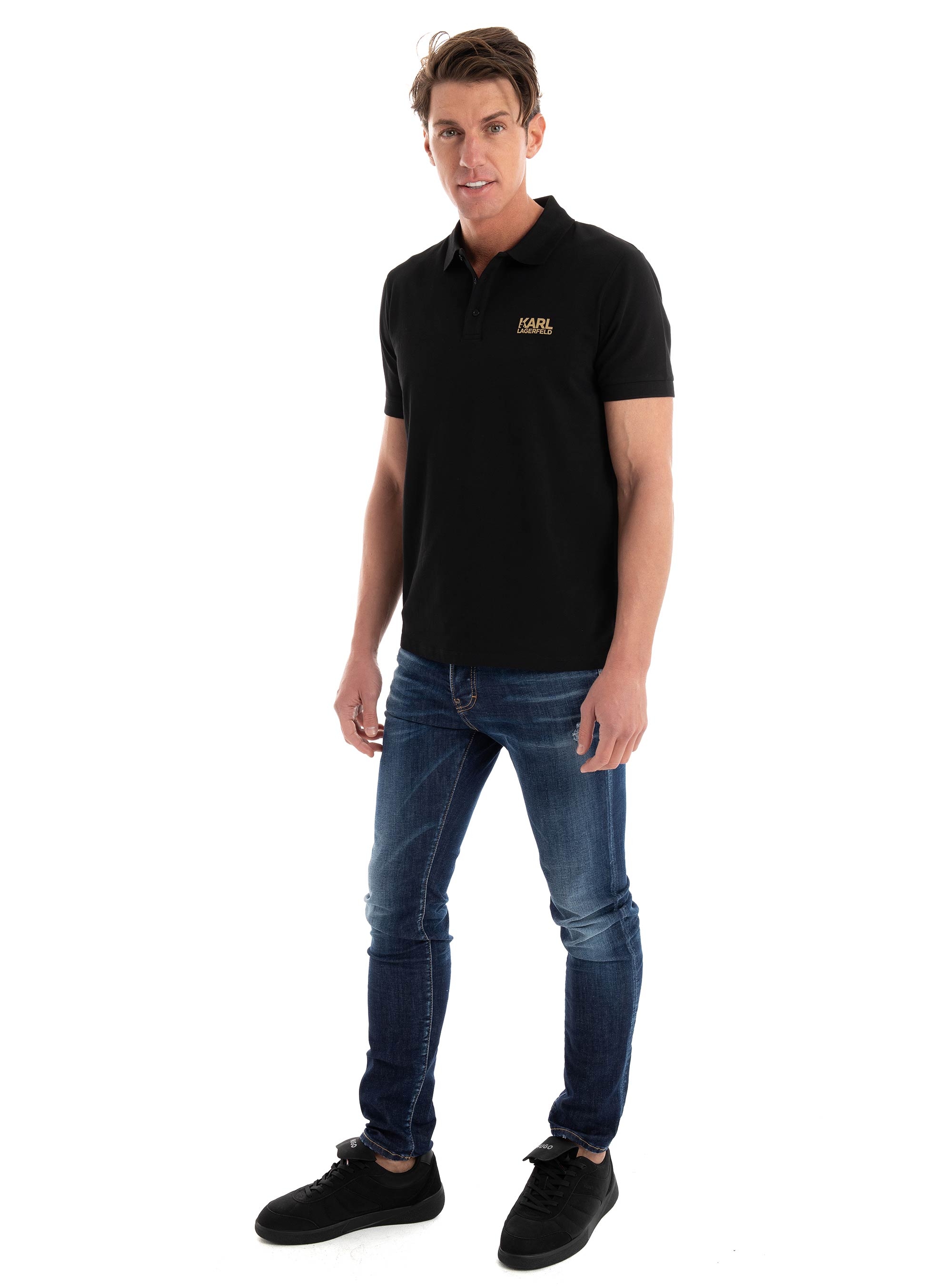 Karl Lagerfeld Polo Shirt - Gold