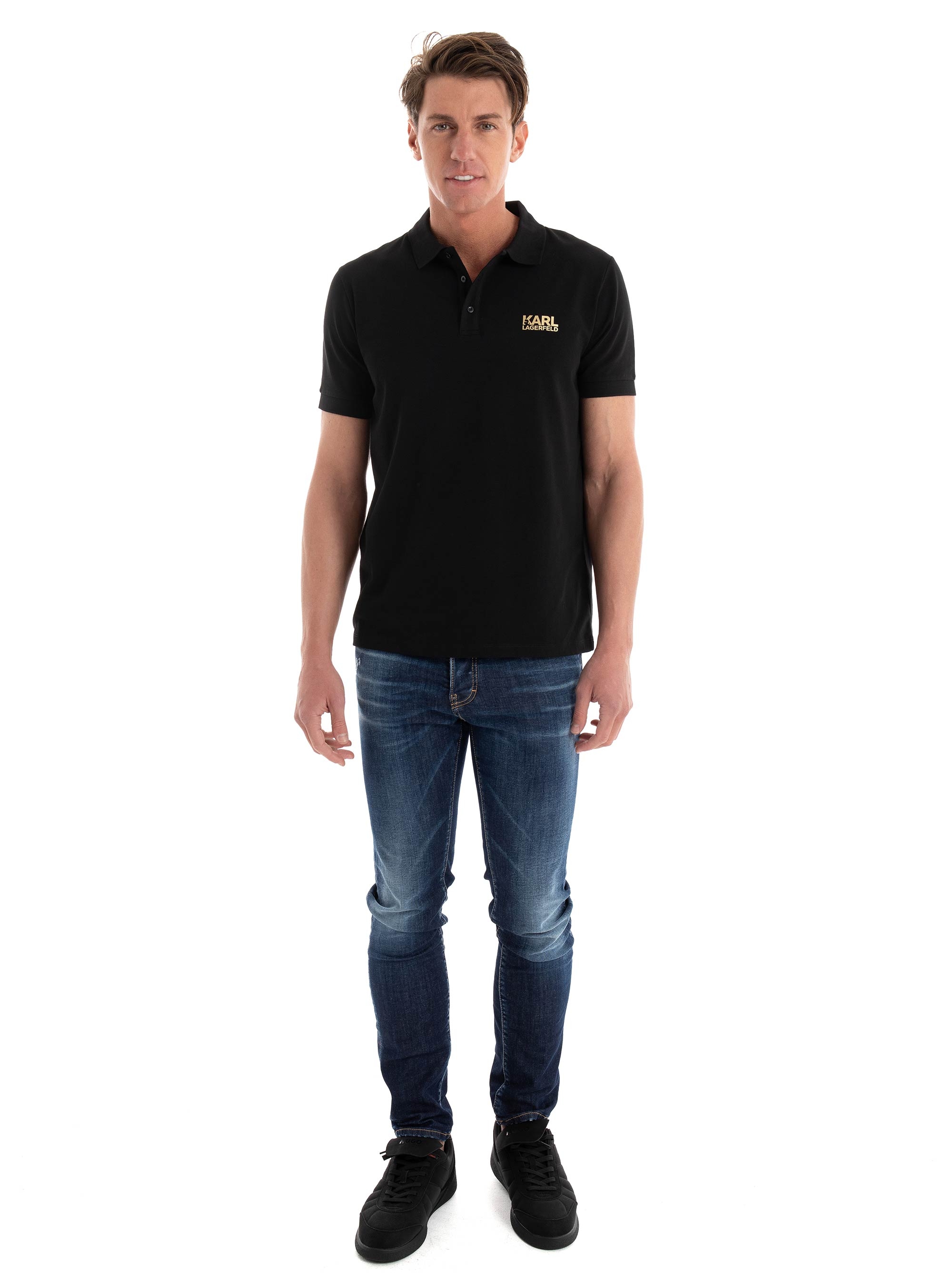 Karl Lagerfeld Polo Shirt - Gold
