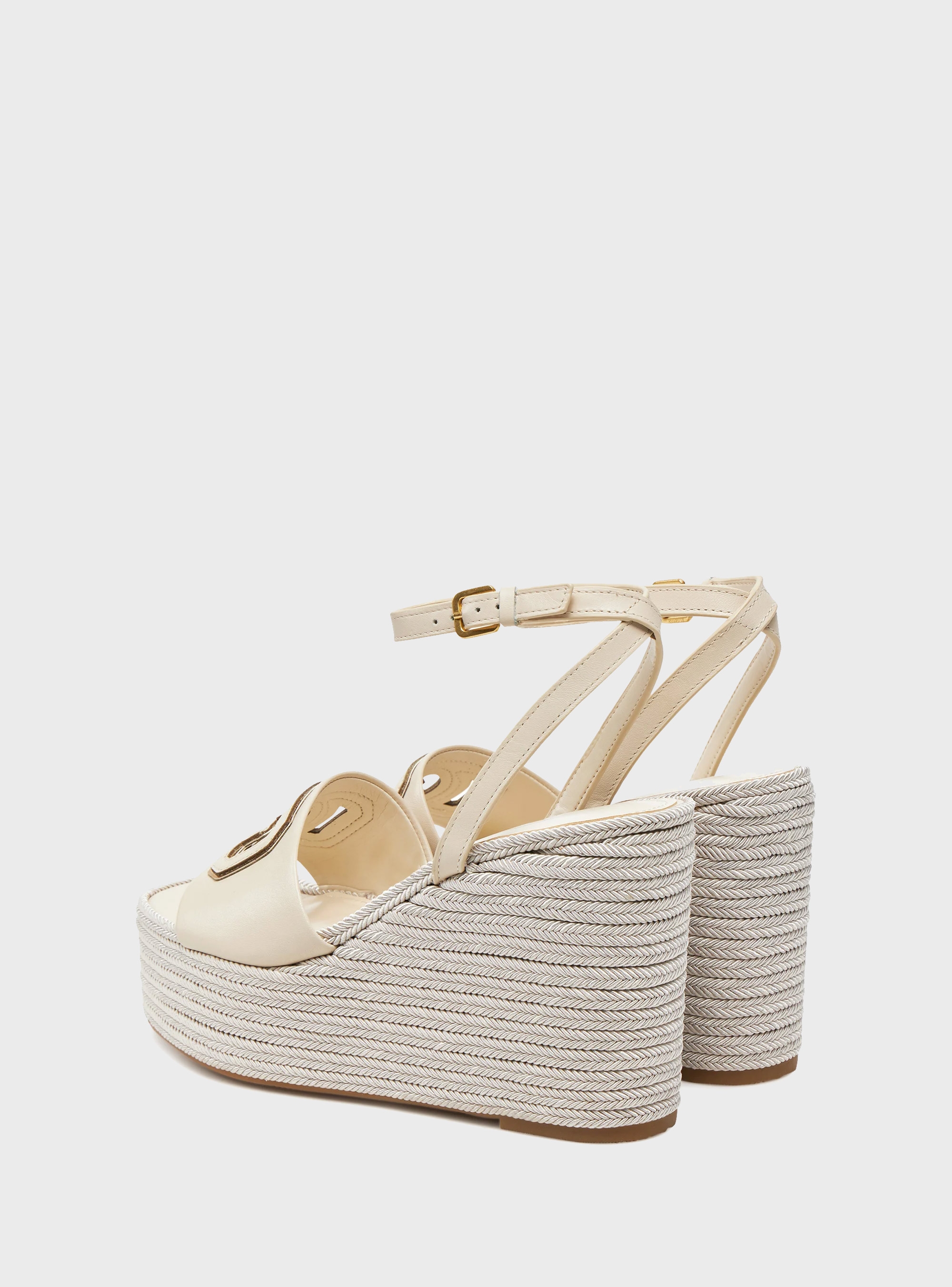 Guess Tanvee Leather Blend Sandals - Cream