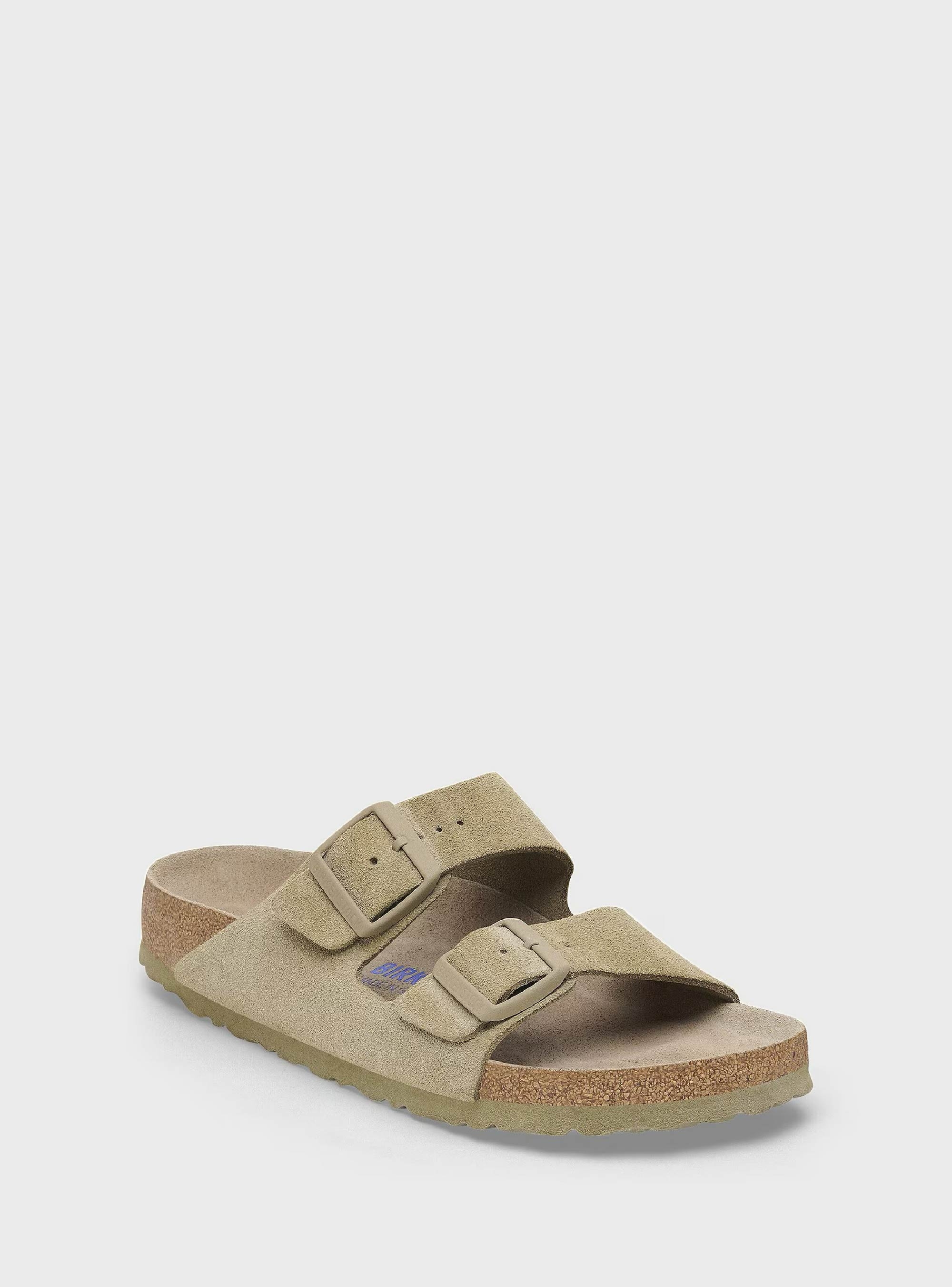 Birkenstock Arizona Soft Footbed Regular Fit Sandals - Light Olive