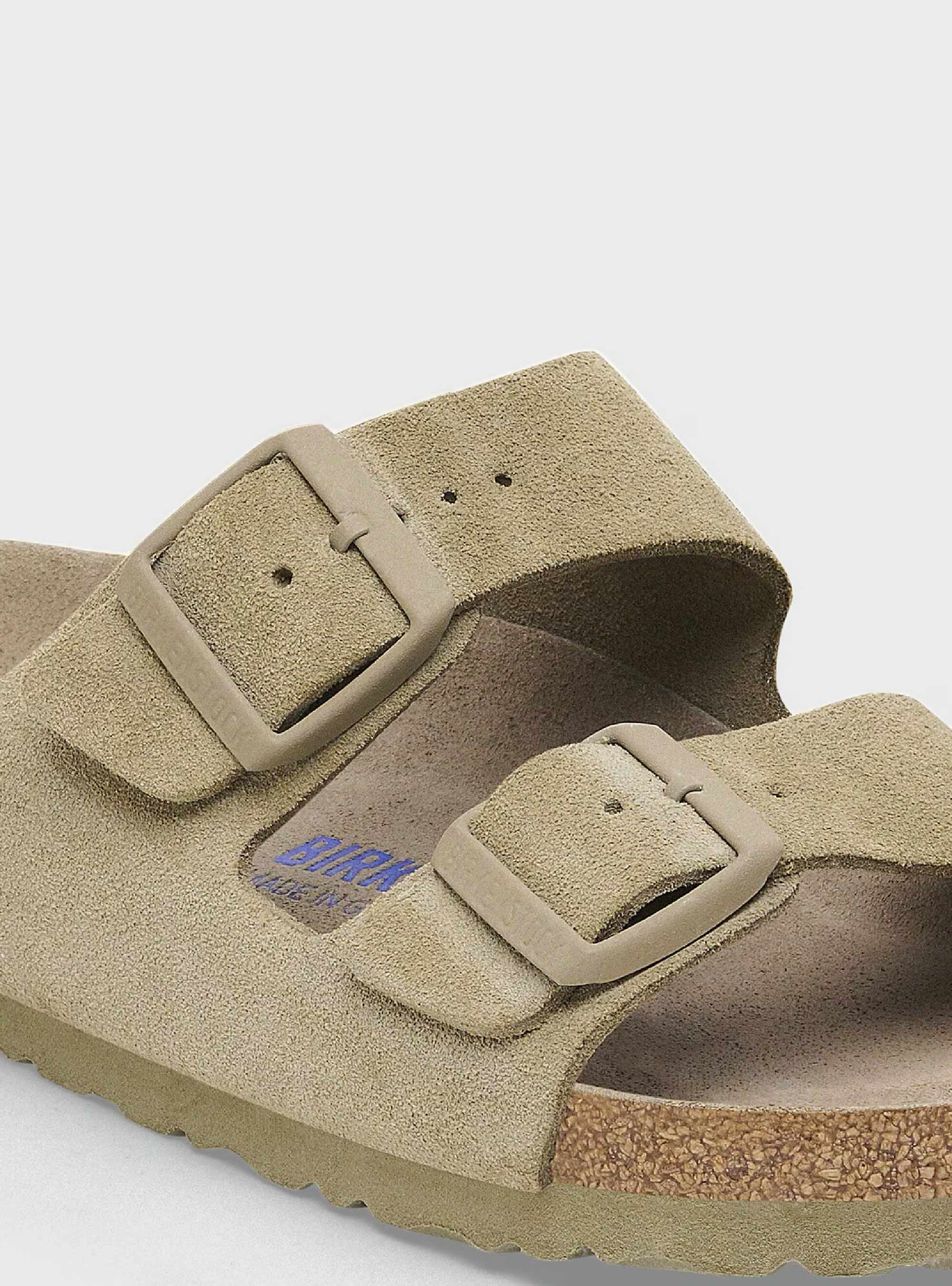 Birkenstock Arizona Soft Footbed Regular Fit Sandals - Light Olive