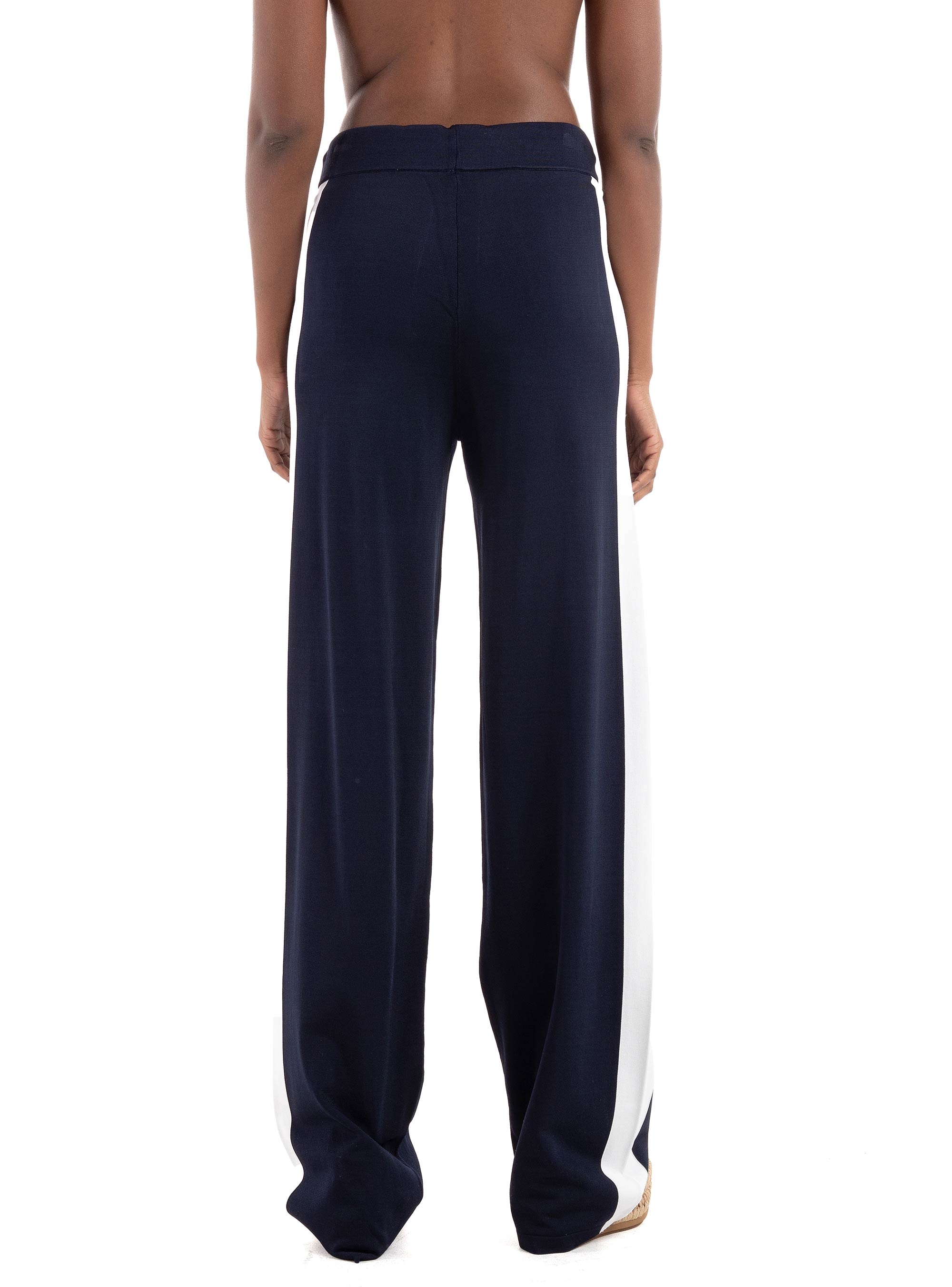 Guess Striped Sweater Pants - Dark Blue