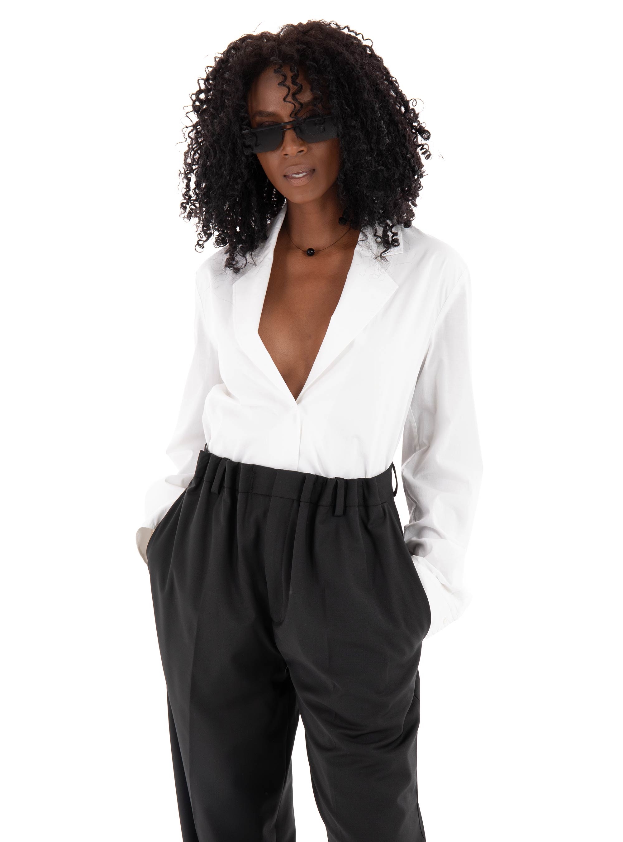 Drykorn Murnia Blazer Shirt Blouse - White