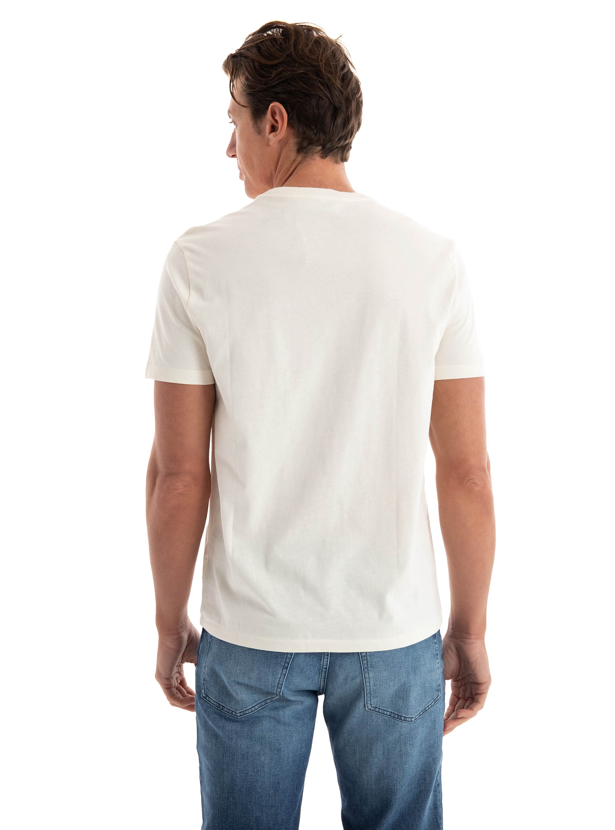 Polo Ralph Lauren Custom Slim Fit Jersey Crewneck T-Shirt - Cream